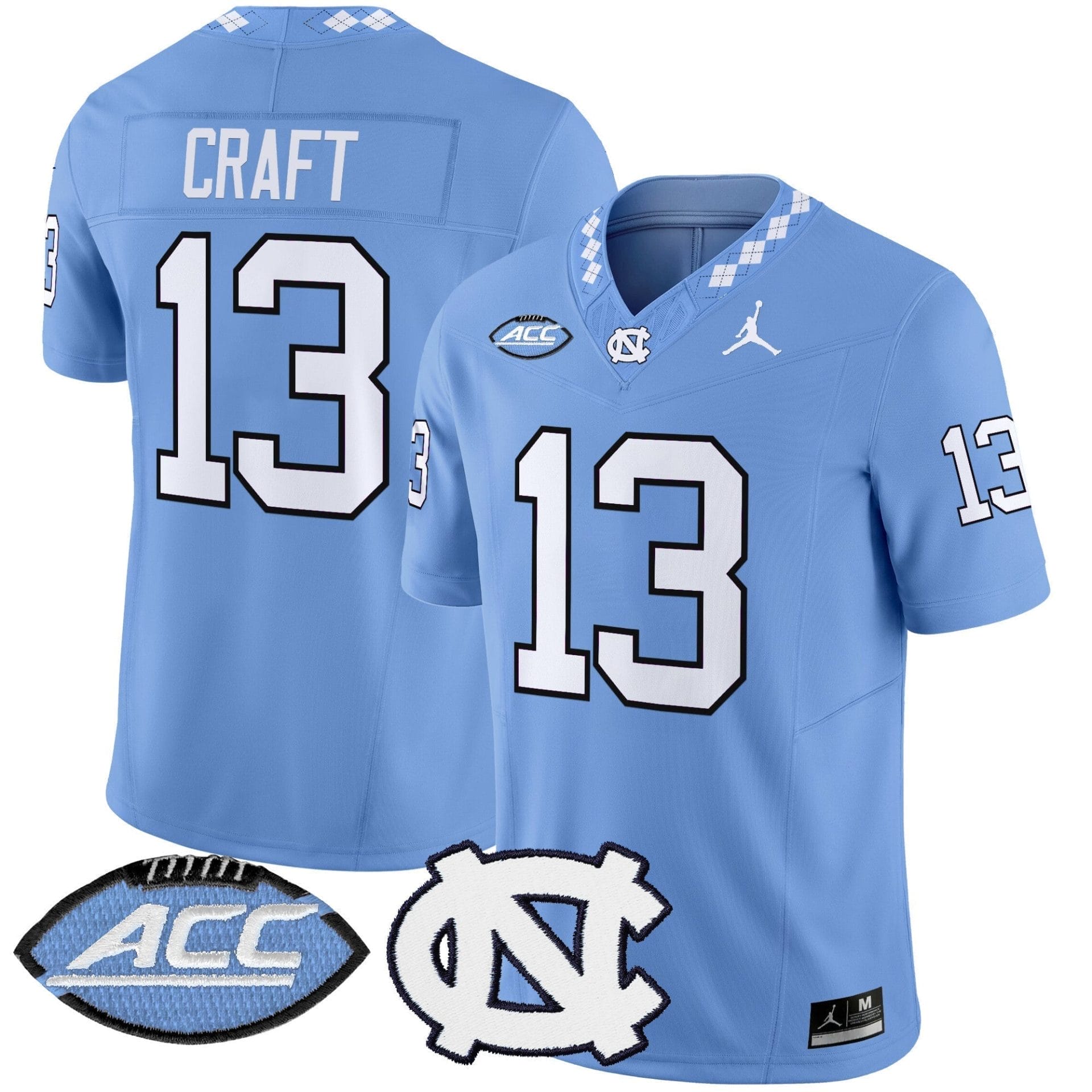 North Carolina Tar Heels 2025 Vapor Limited Jersey - All Stitched - Image 45