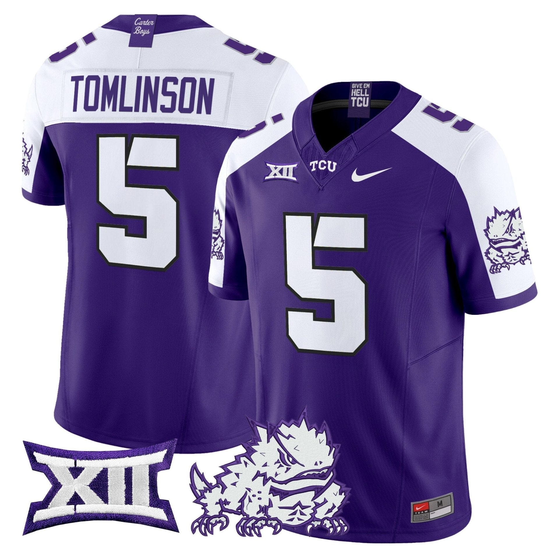 TCU Horned Frogs 2025 Vapor Limited Jersey - All stitched - Image 32