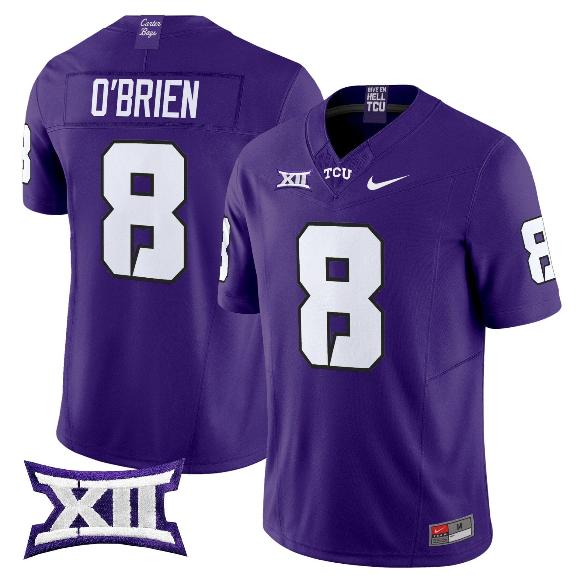 TCU Horned Frogs 2025 Vapor Limited Jersey - All stitched - Image 7