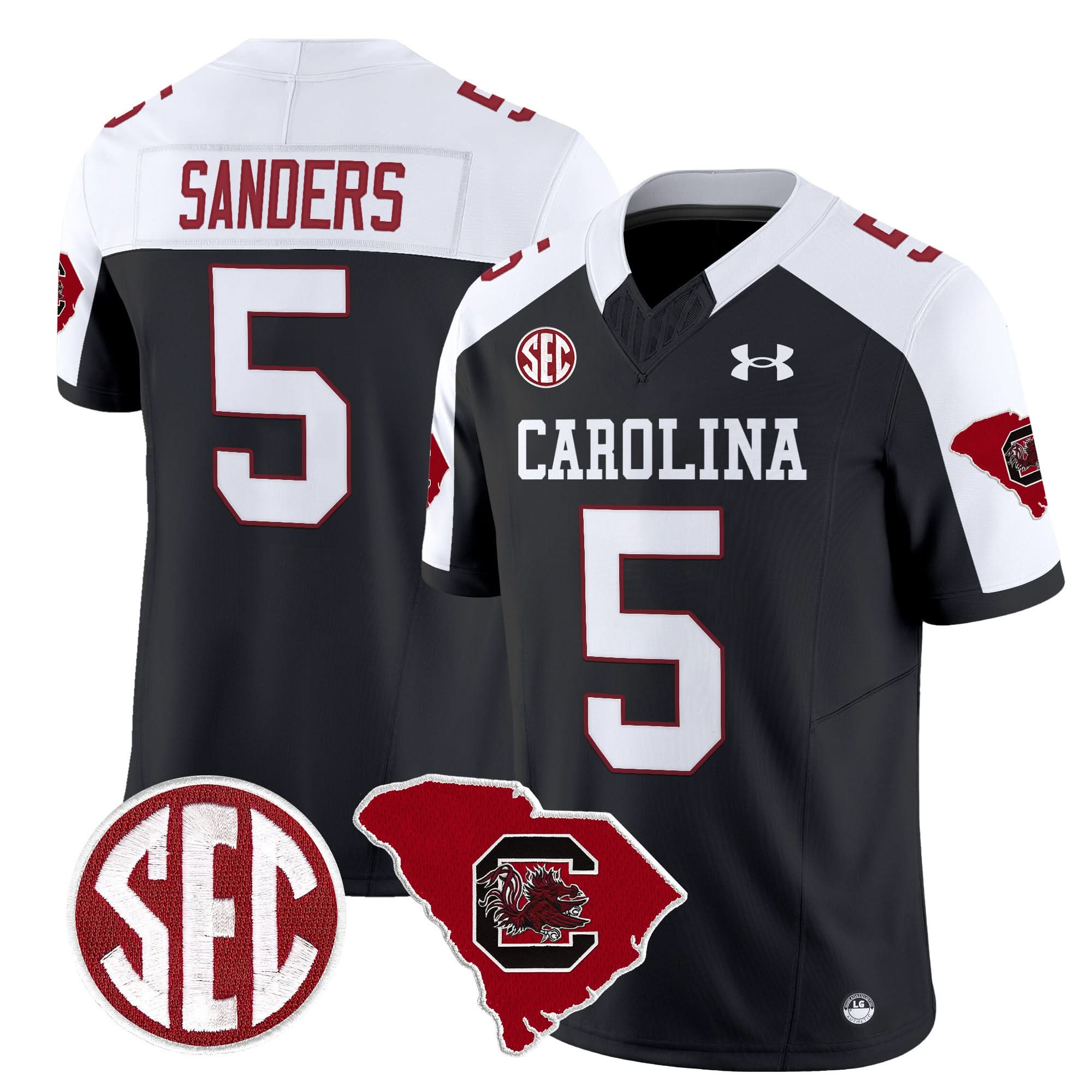 South Carolina Gamecocks 1980 Throwback Home Patch Vapor Limited Jersey - All Stitched - Image 29