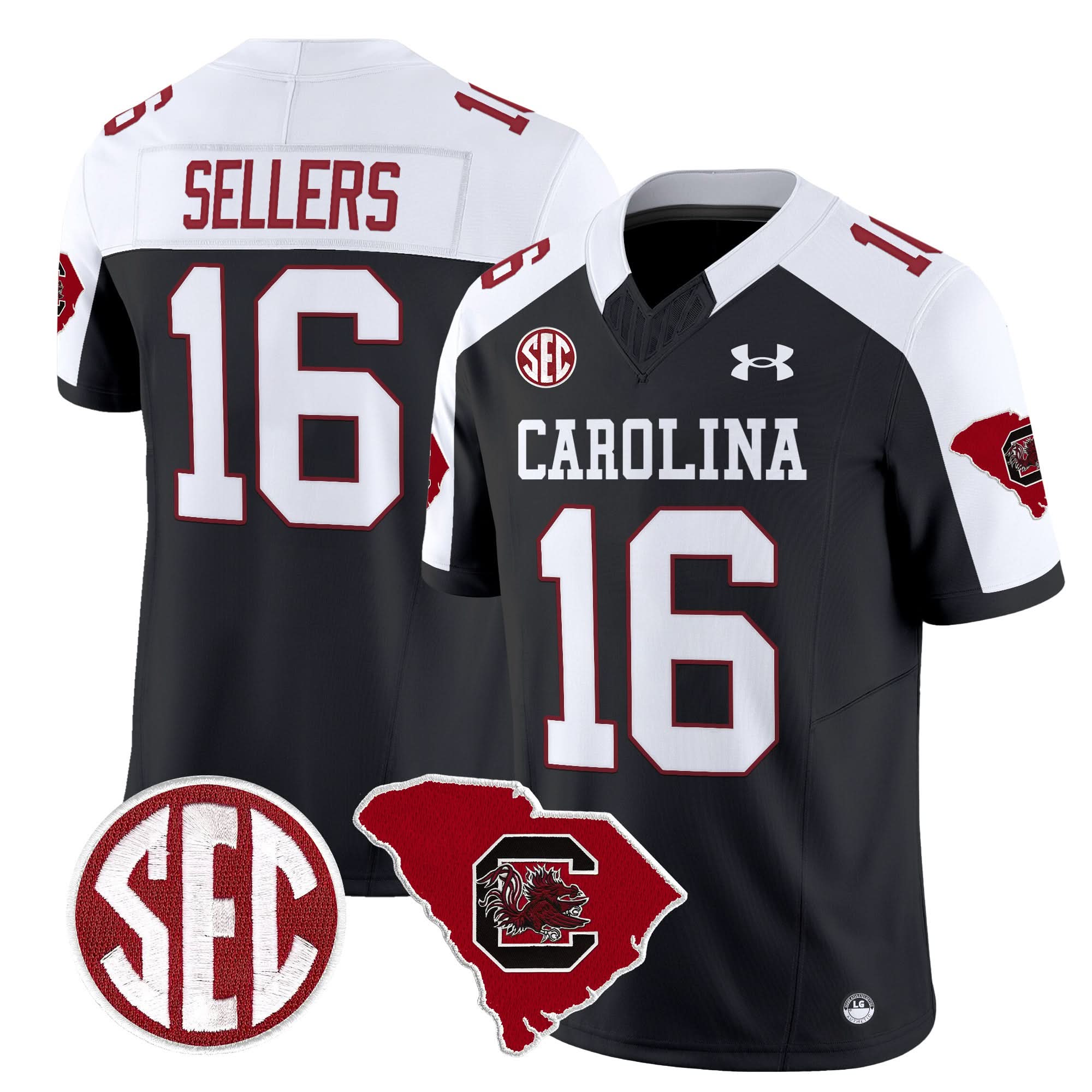 South Carolina Gamecocks 1980 Throwback Home Patch Vapor Limited Jersey - All Stitched - Image 28