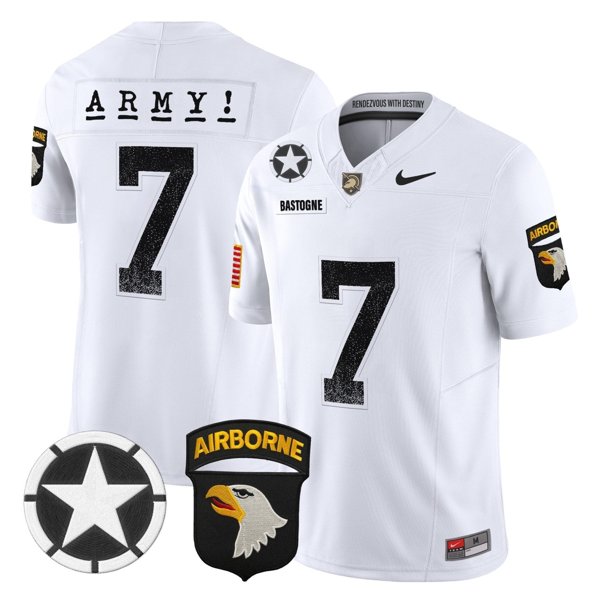 Army Black Knights 2025 Screaming Eagles Vapor Limited Jersey - All Stitched - Image 14