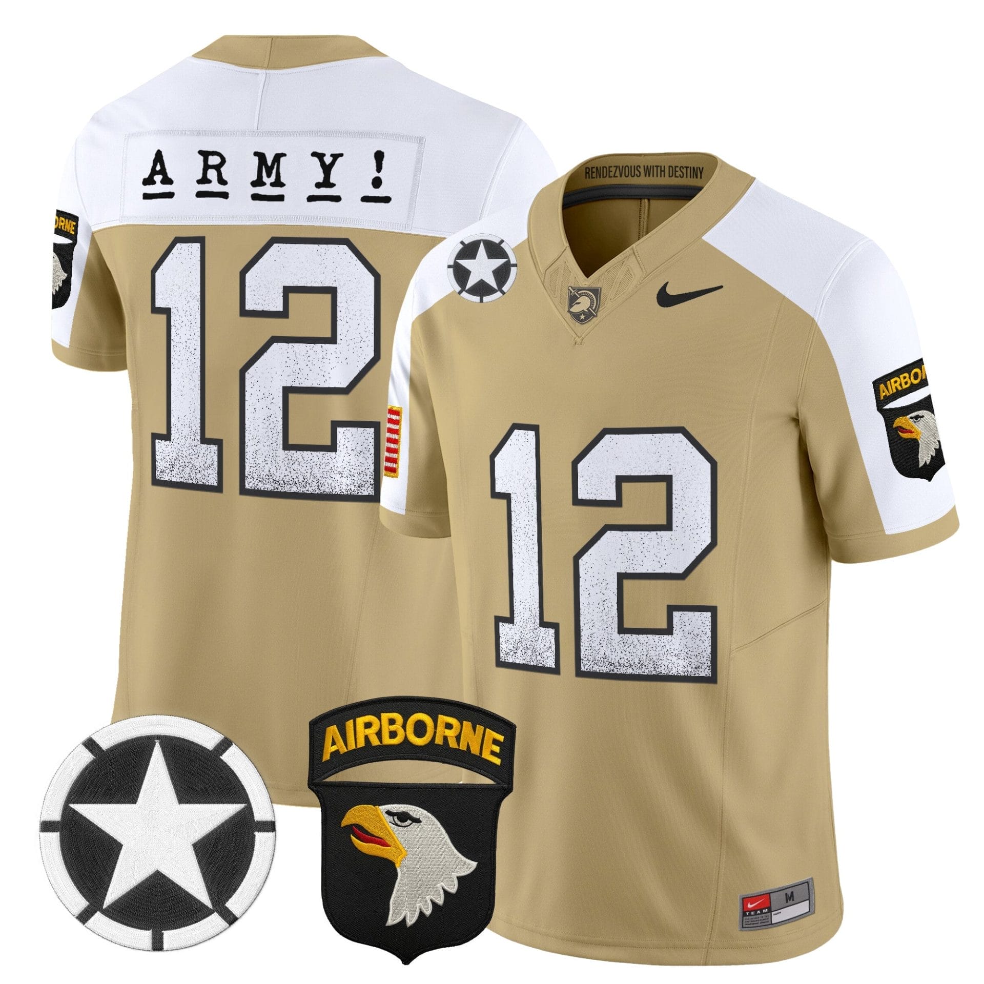 Army Black Knights 2025 Screaming Eagles Vapor Limited Jersey - All Stitched - Image 40