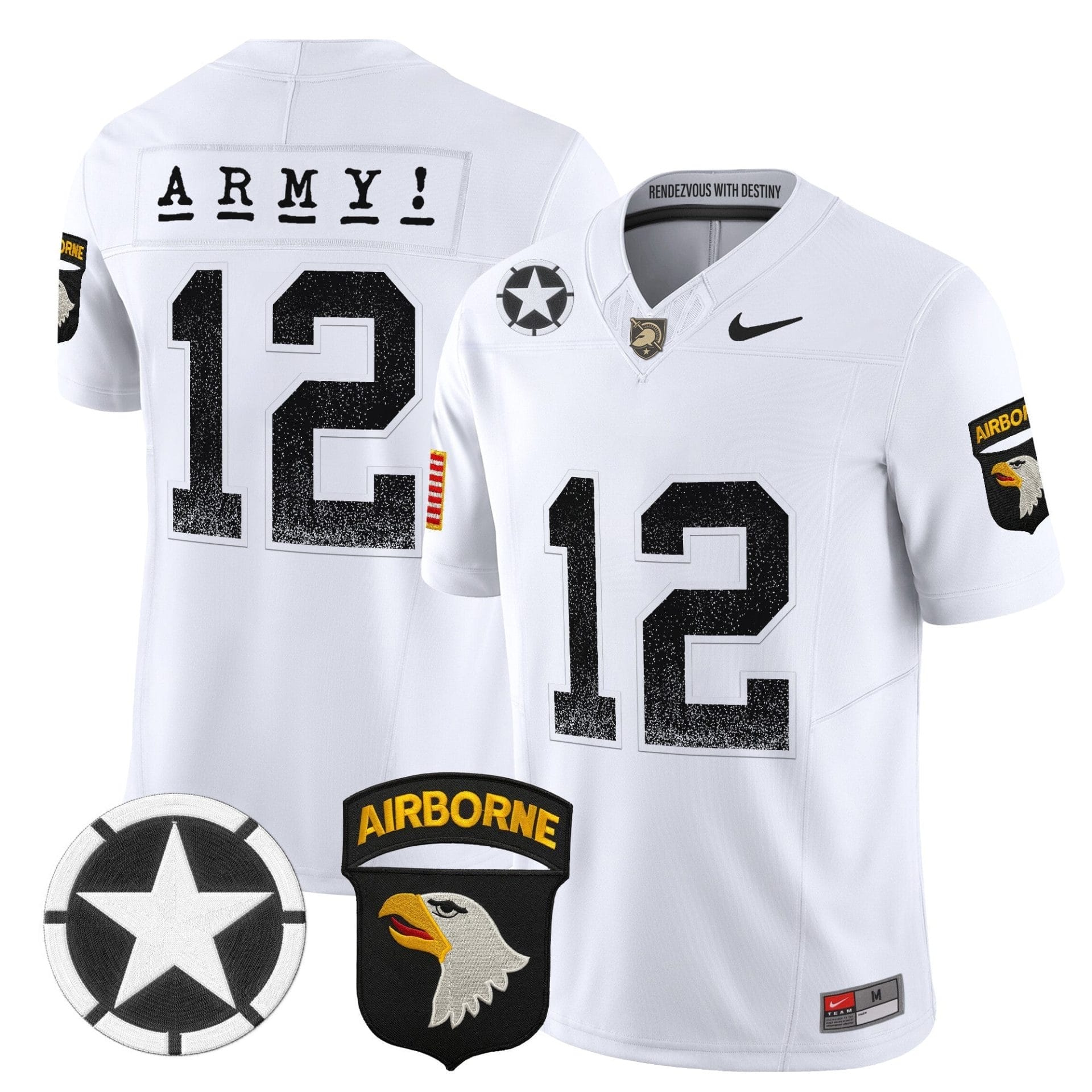 Army Black Knights 2025 Screaming Eagles Vapor Limited Jersey - All Stitched - Image 15