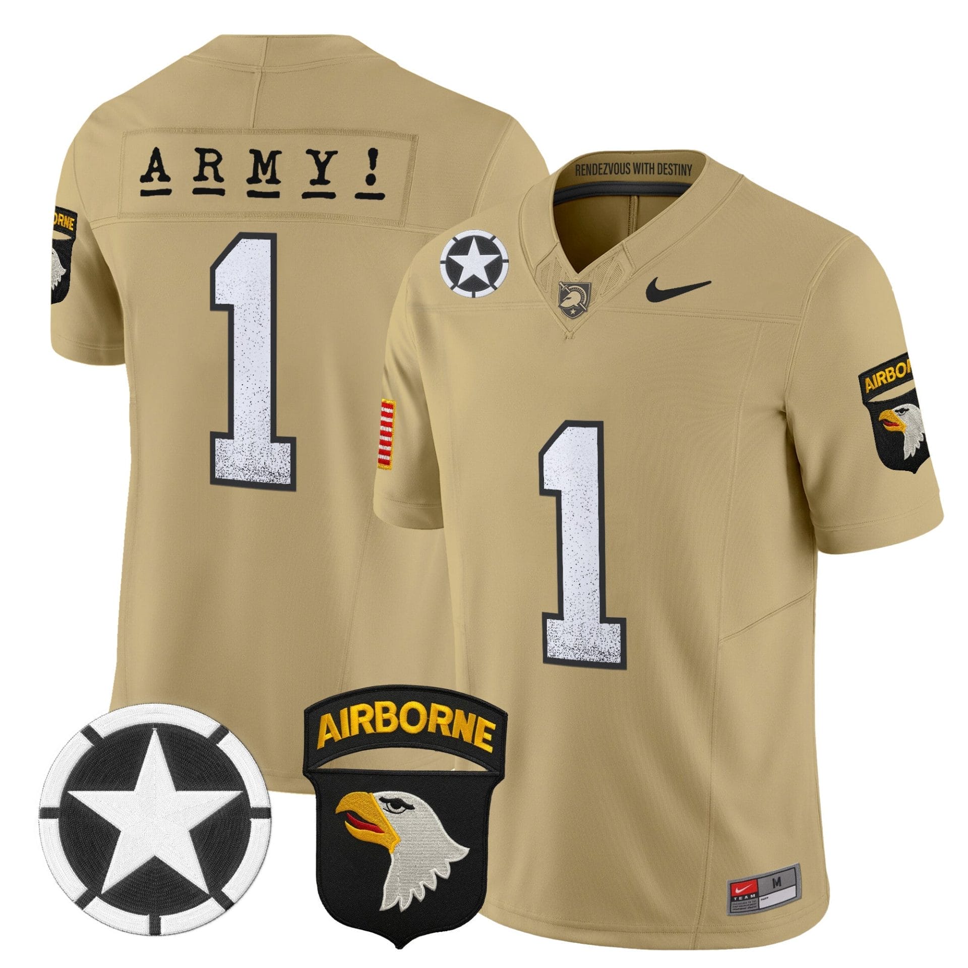 Army Black Knights 2025 Screaming Eagles Vapor Limited Jersey - All Stitched - Image 29