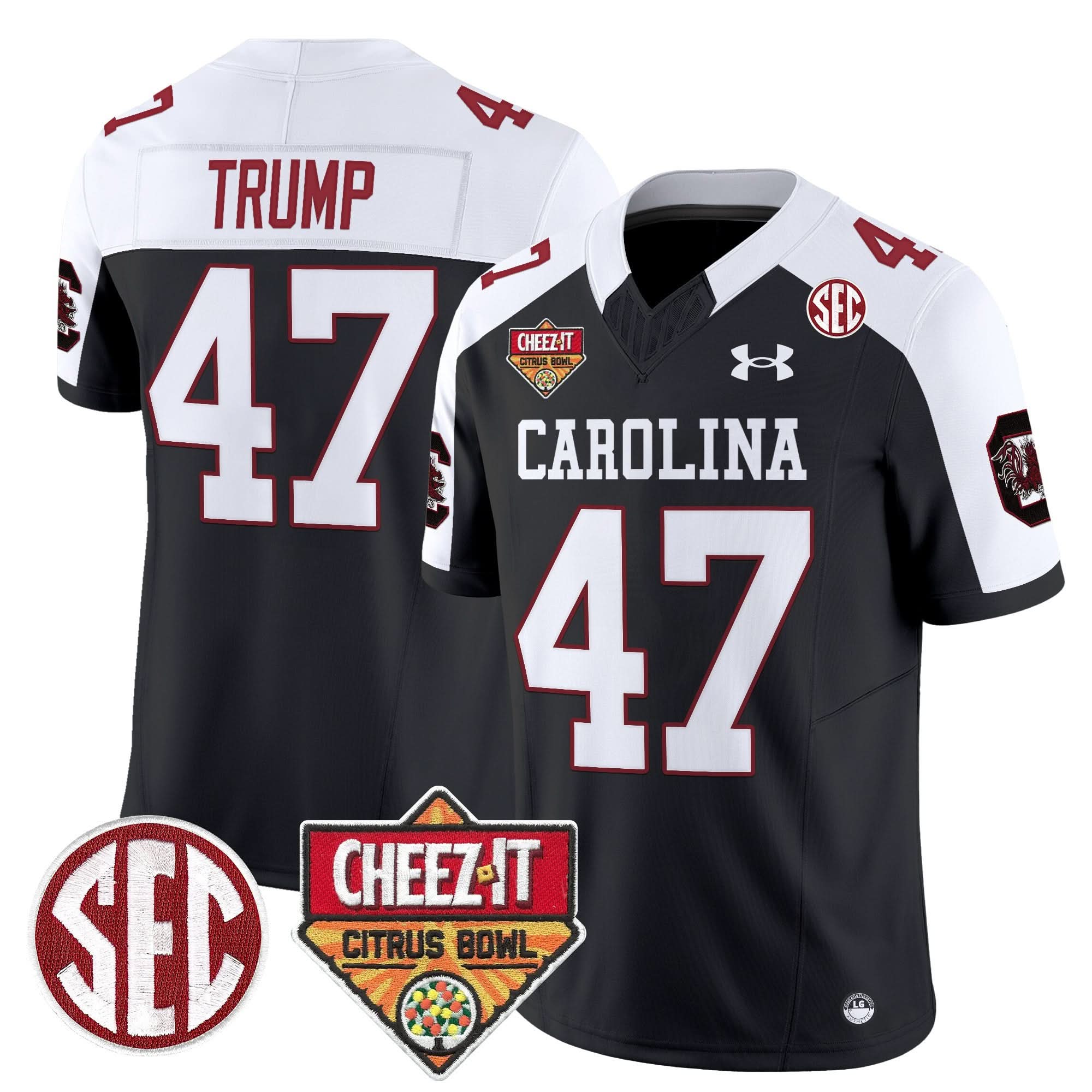 South Carolina Gamecocks 1980 Throwback Cheez-It Citrus Bowl Patch Vapor Limited Jersey - All Stitched - Image 33