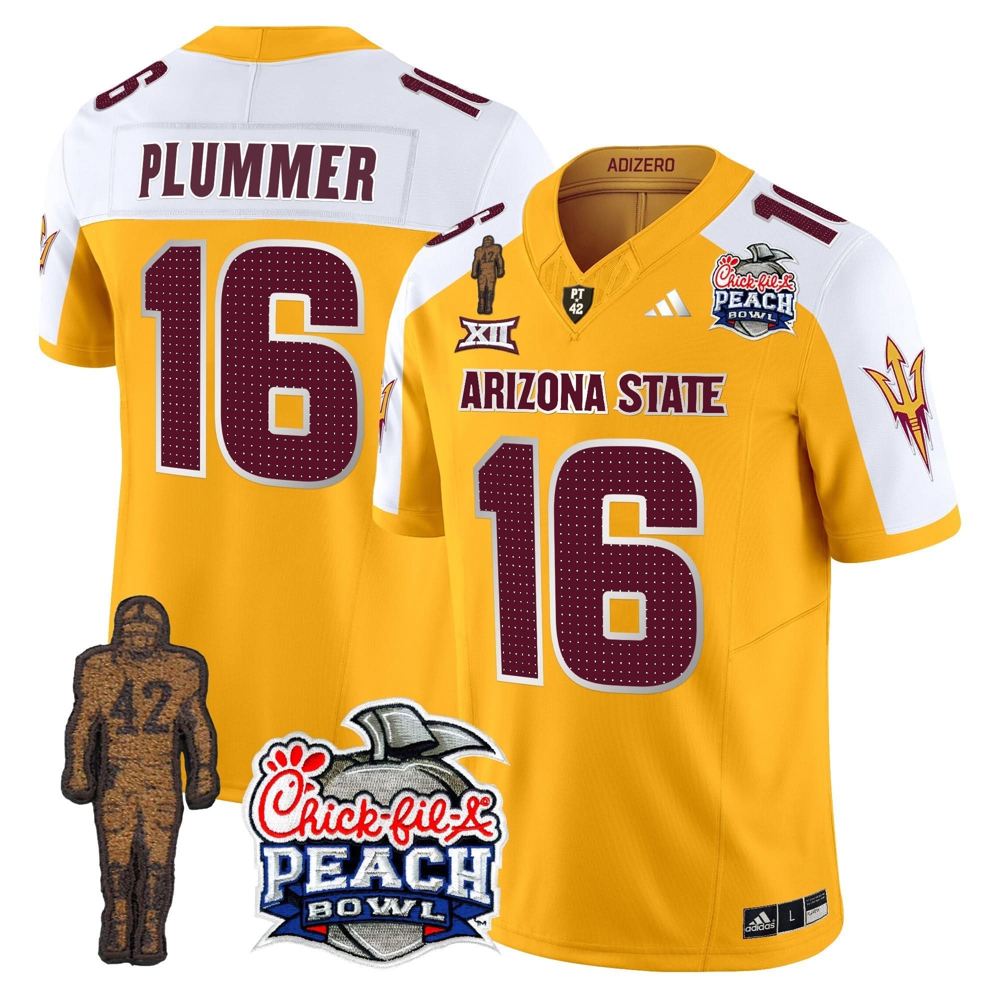 Sun Devils Pat Tillman & Peach Bowl Patch Vapor Limited Jersey V2 - All Stitched - Image 5
