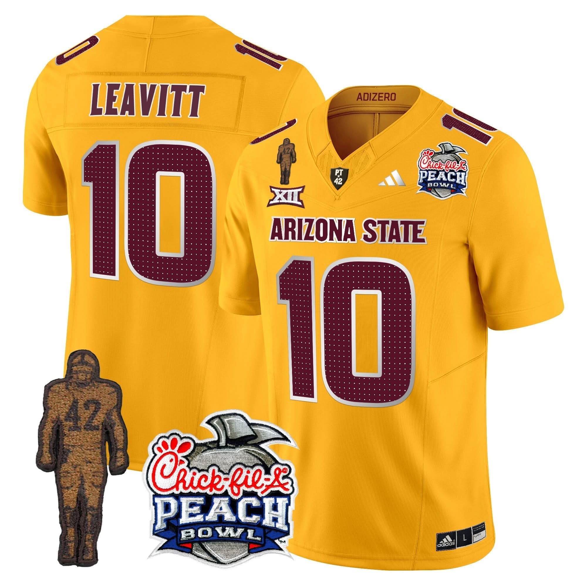 Sun Devils Pat Tillman & Peach Bowl Patch Vapor Limited Jersey V2 - All Stitched - Image 12