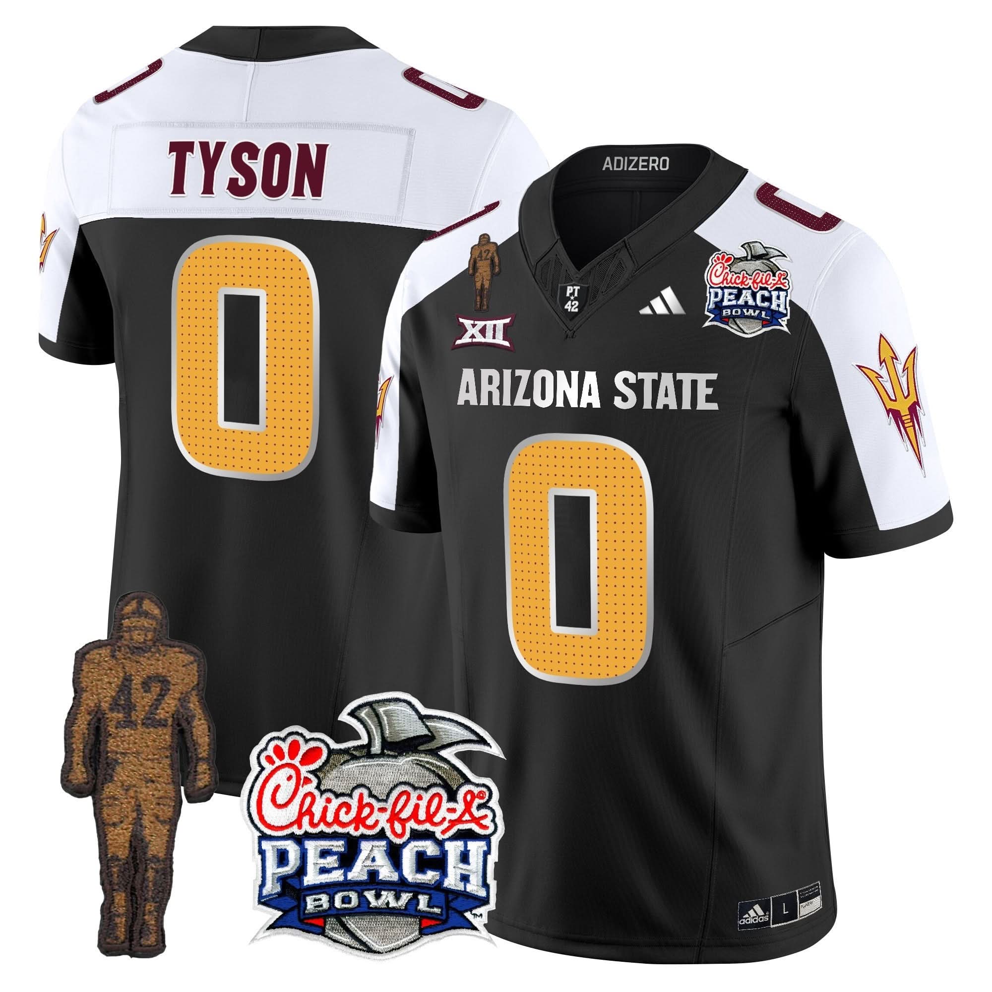 Sun Devils Pat Tillman & Peach Bowl Patch Vapor Limited Jersey V2 - All Stitched - Image 13