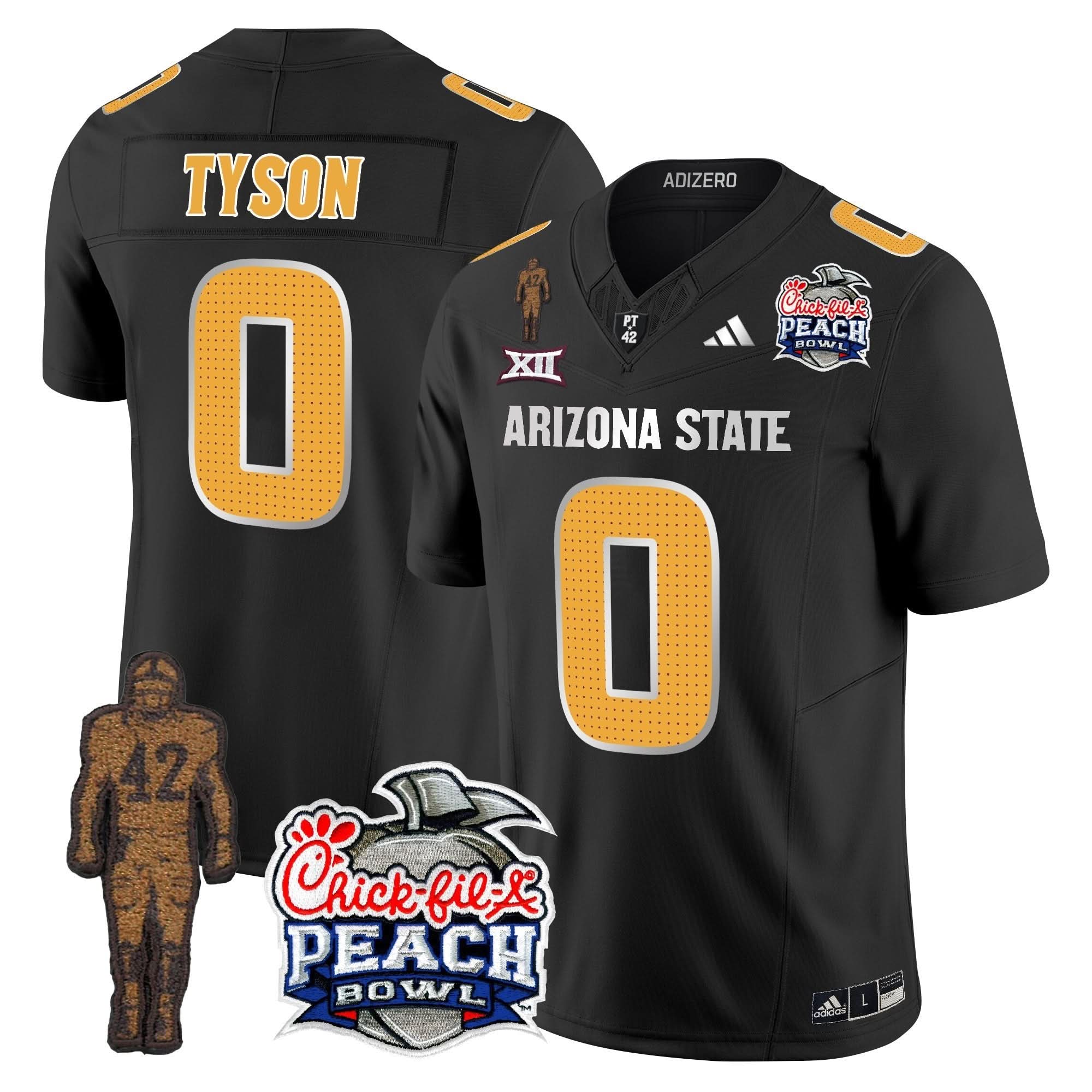 Sun Devils Pat Tillman & Peach Bowl Patch Vapor Limited Jersey V2 - All Stitched - Image 39