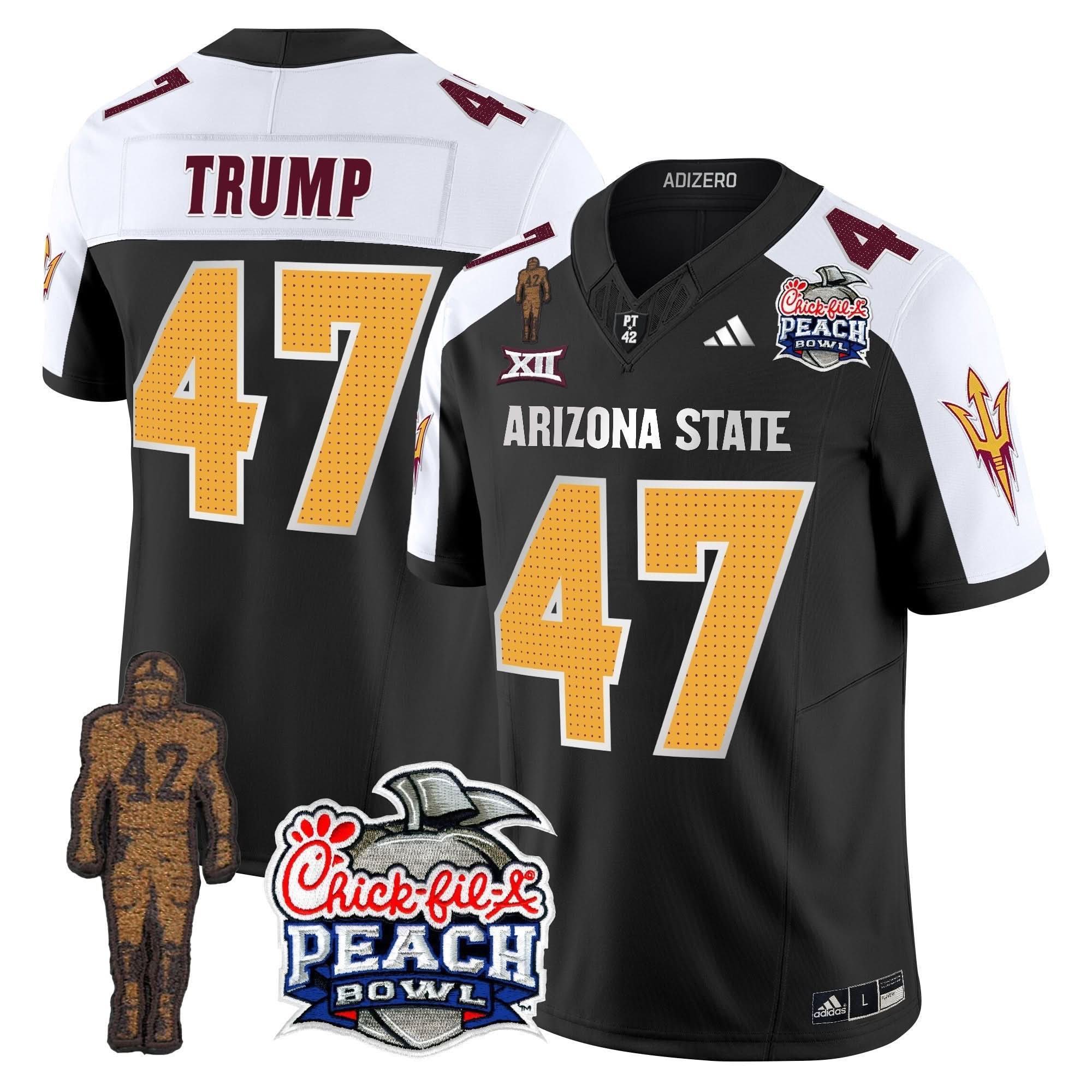 Sun Devils Pat Tillman & Peach Bowl Patch Vapor Limited Jersey V2 - All Stitched - Image 16