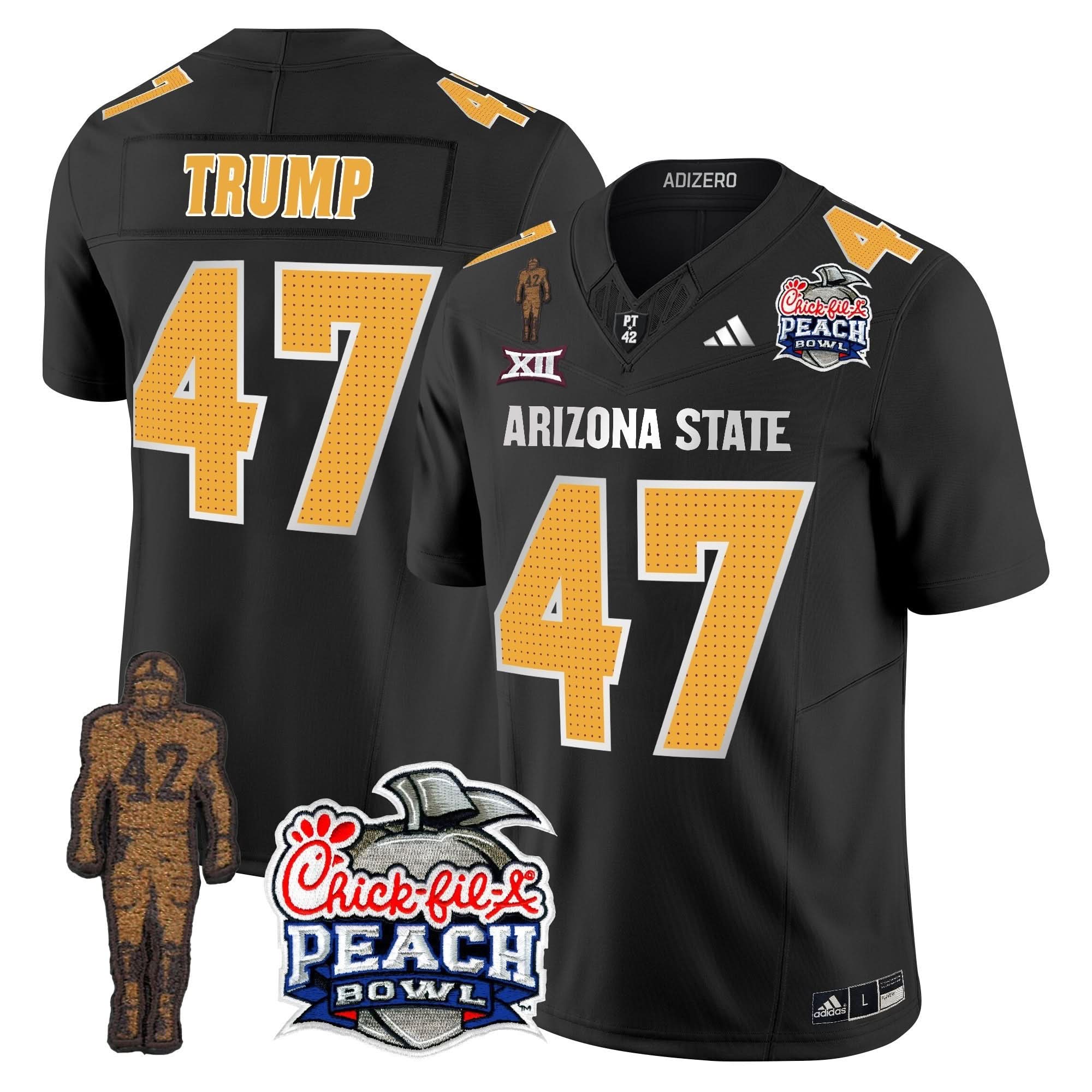 Sun Devils Pat Tillman & Peach Bowl Patch Vapor Limited Jersey V2 - All Stitched - Image 42