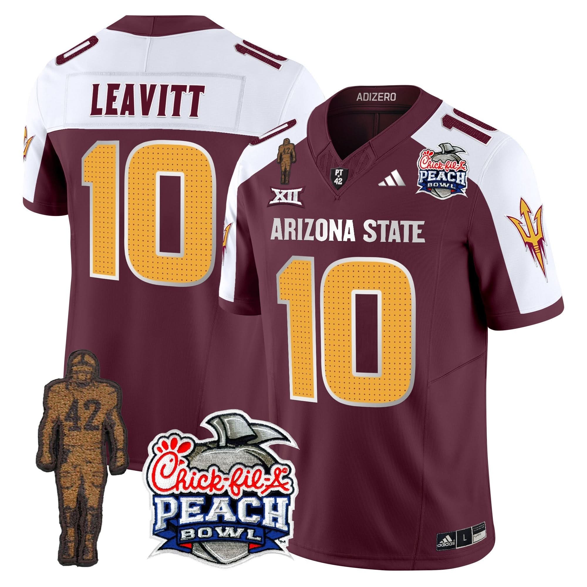 Sun Devils Pat Tillman & Peach Bowl Patch Vapor Limited Jersey V2 - All Stitched - Image 19