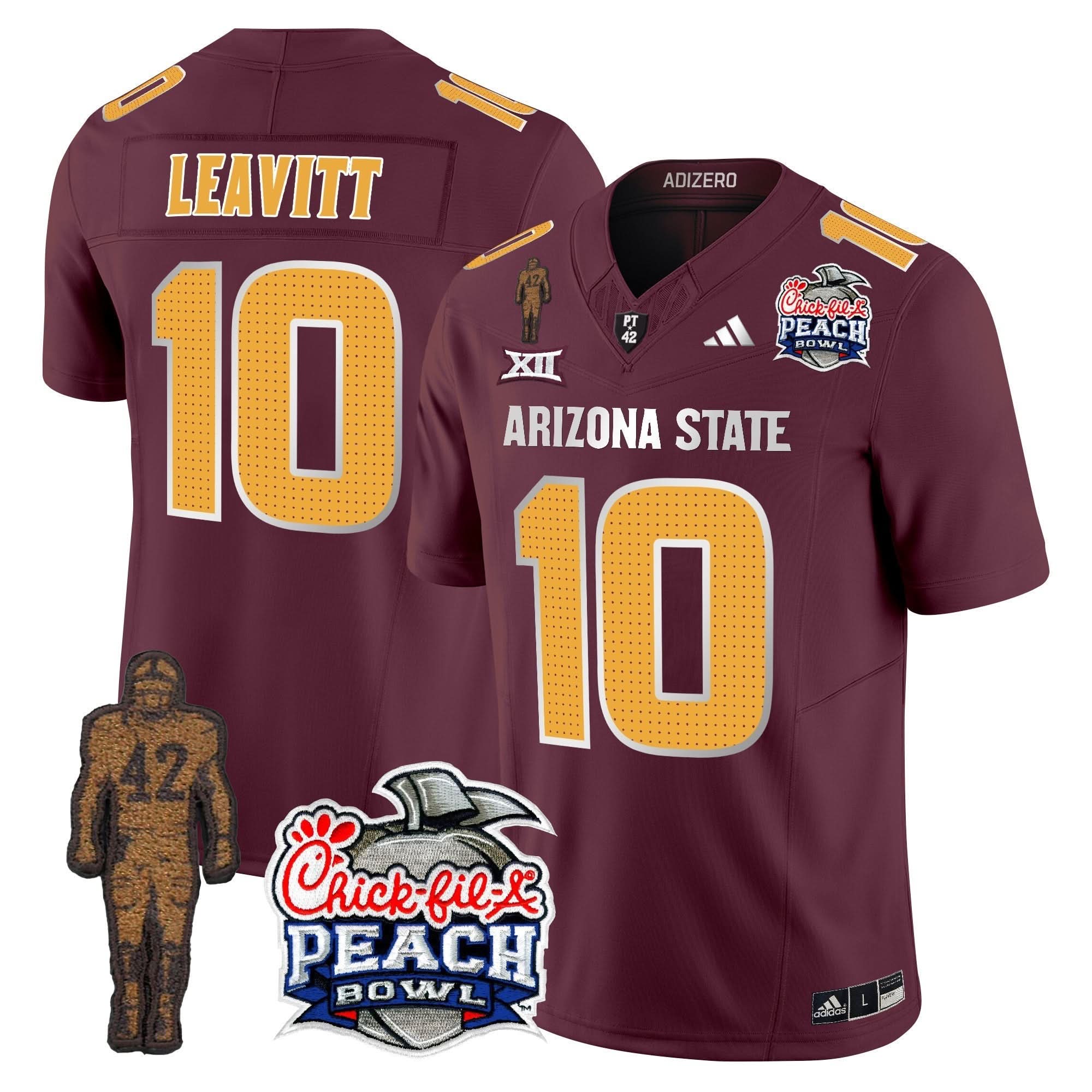 Sun Devils Pat Tillman & Peach Bowl Patch Vapor Limited Jersey V2 - All Stitched - Image 28