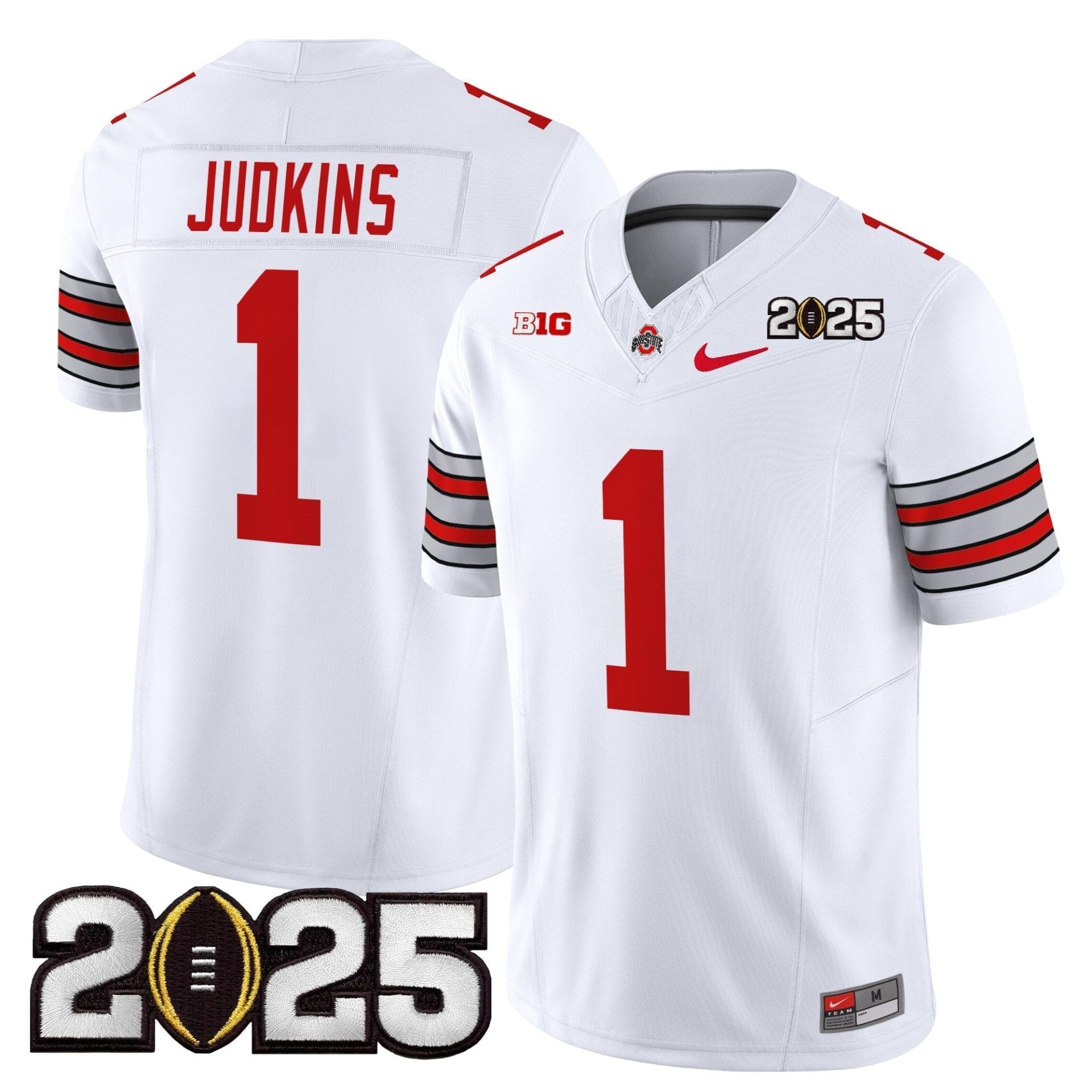 Ohio State Buckeyes 'Heritage Stripe' 2025 CFP Final Patch Vapor Limited Jersey - All Stitched - Image 28