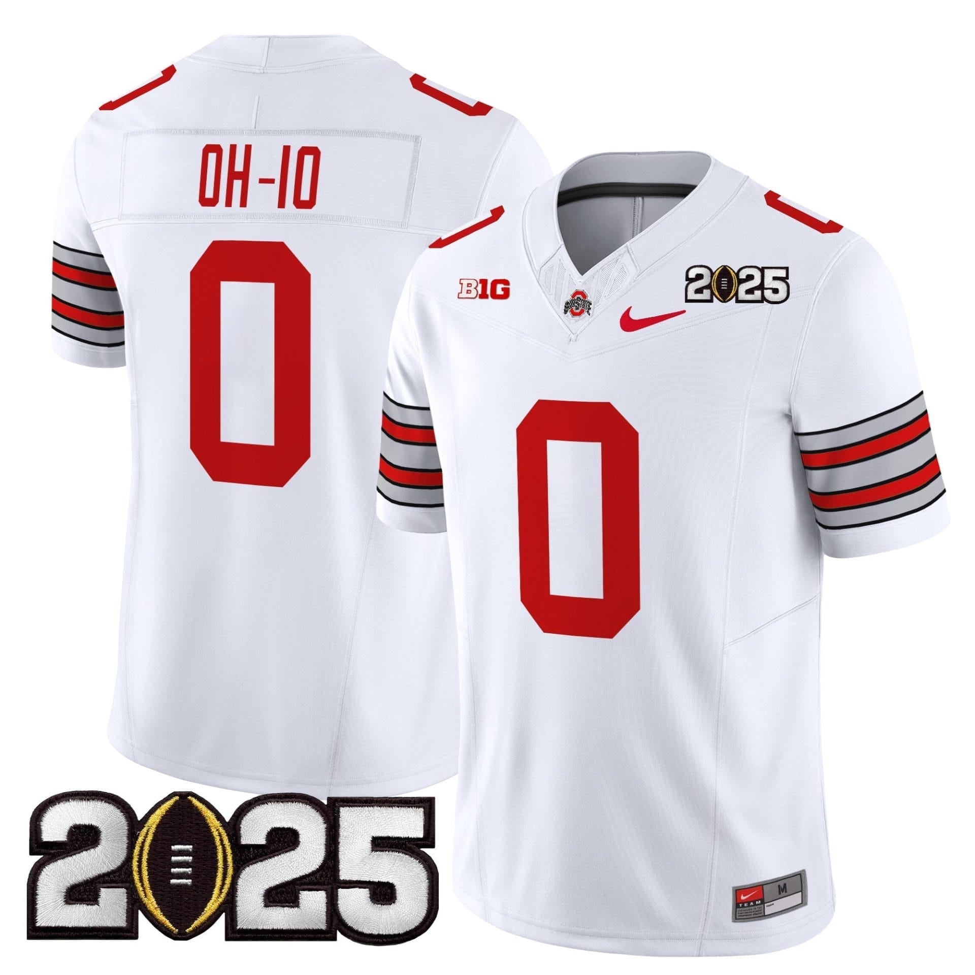 Ohio State Buckeyes 'Heritage Stripe' 2025 CFP Final Patch Vapor Limited Jersey - All Stitched - Image 35