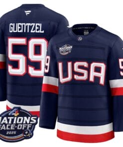 Men USA 4 Nations Face-Off 2025 Premium Player Jersey - All Stitched