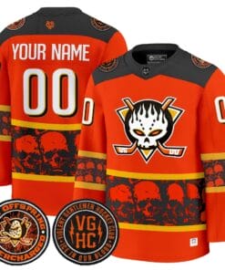 Alternative view of Anaheim Ducks Offspring 2025 Premium Custom Jersey - All Stitched