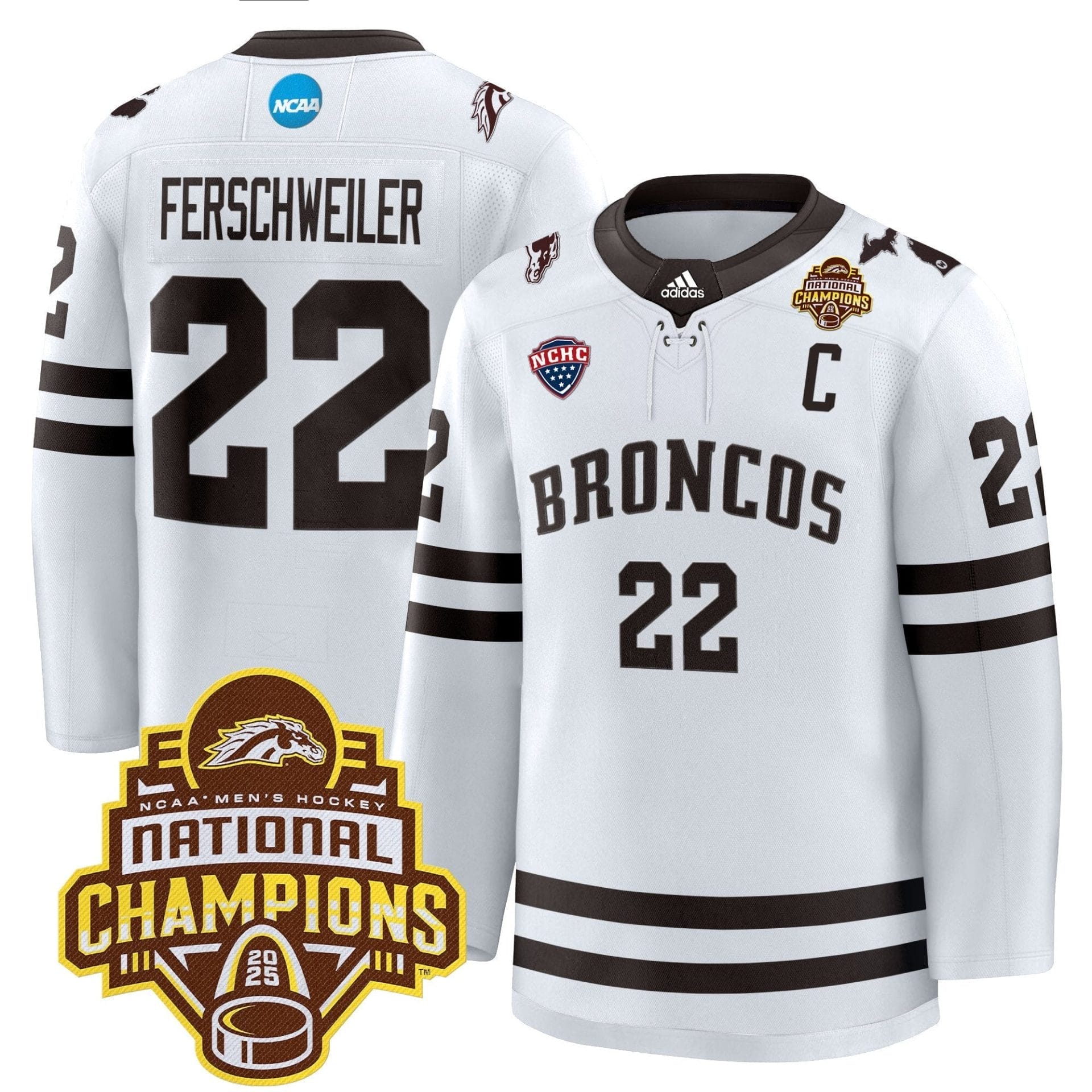 Men Western Michigan Broncos 2025 National Champions Patch Premium Jersey - All Stitched - Image 20