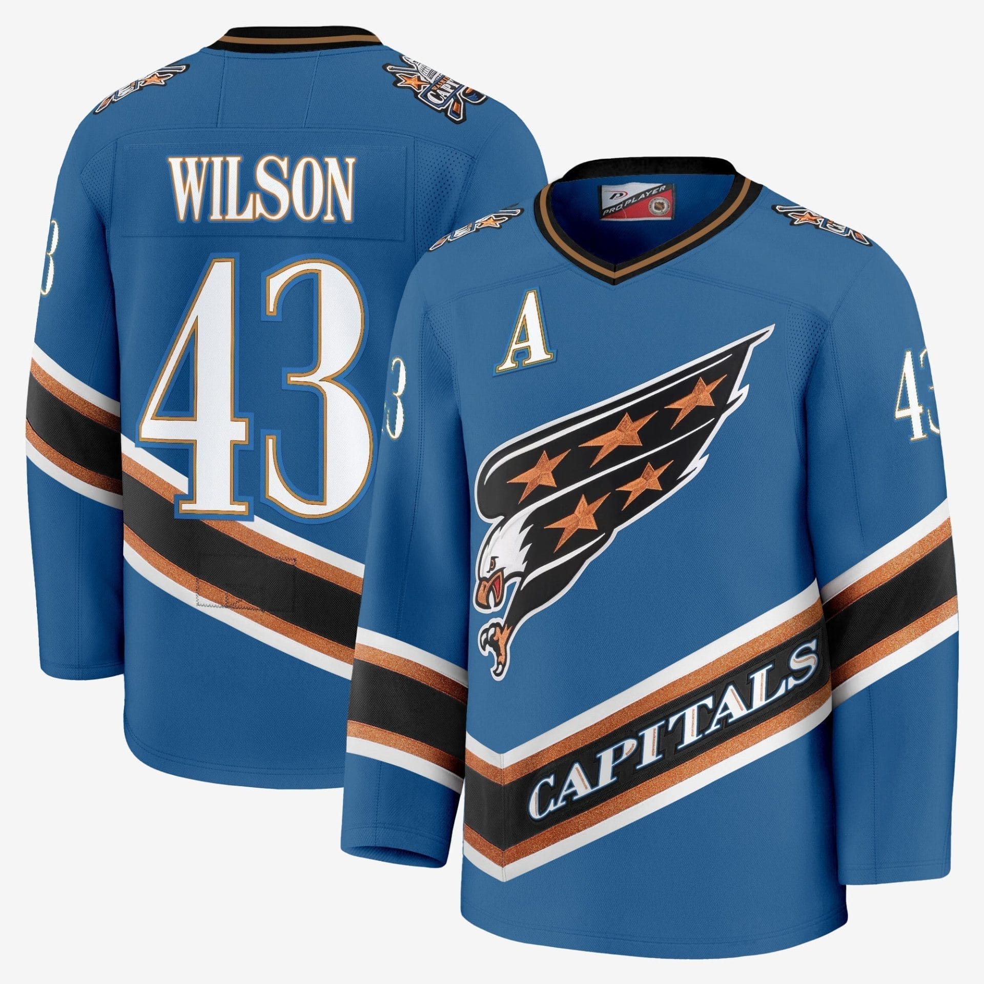 Men Washington Capitals Screaming Eagle Jersey Collection (1995-2024) - All Stitched - Image 19