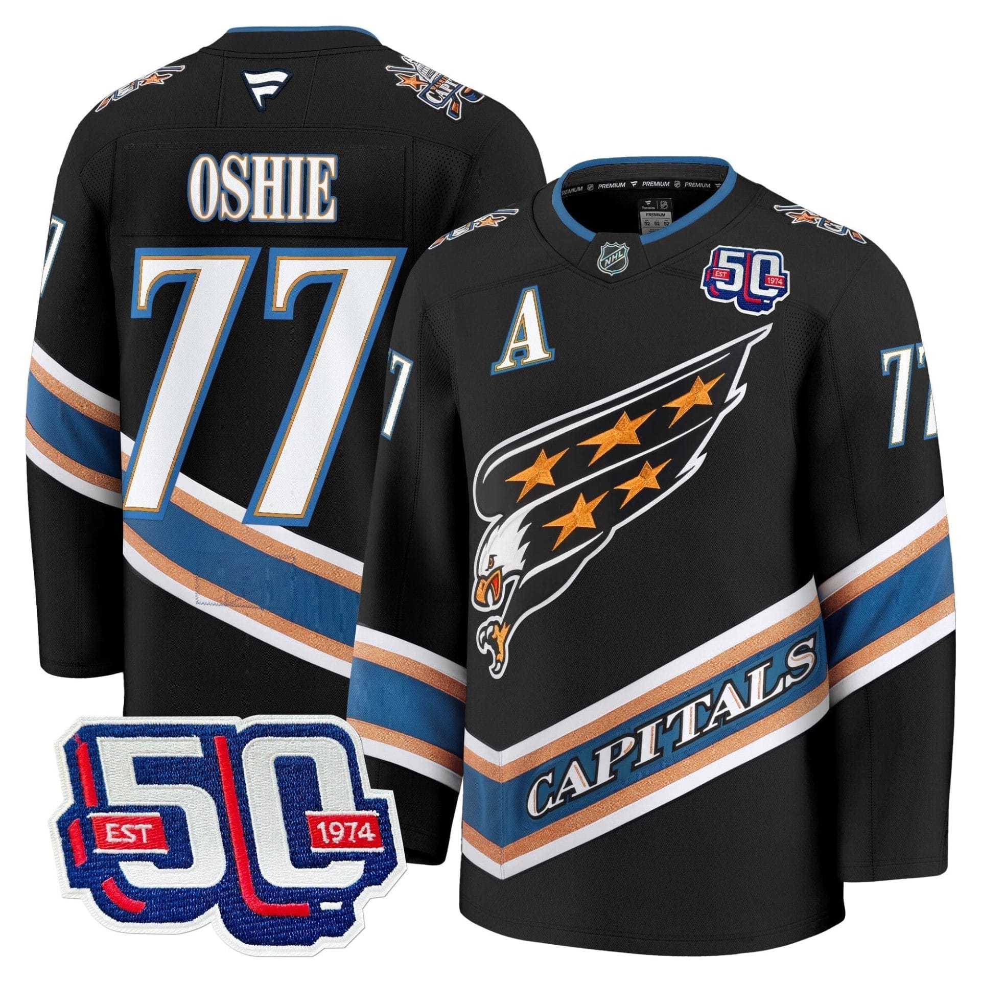 Men Washington Capitals Screaming Eagle Jersey Collection (1995-2024) - All Stitched - Image 5