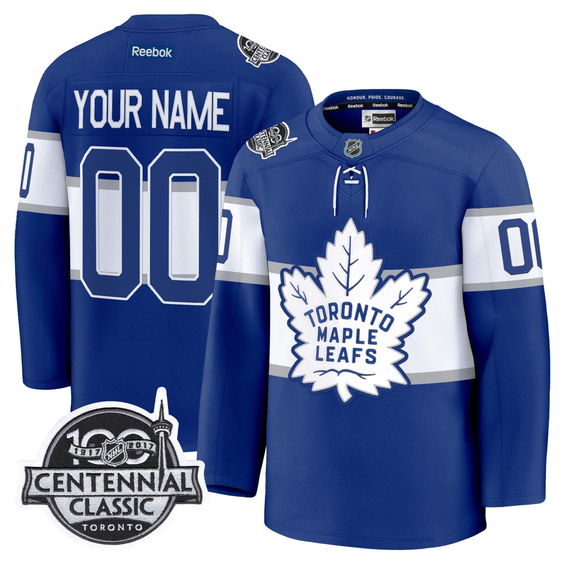 Toronto Maple Leafs Timeless Premium Custom Jersey - All Stitched - Image 4