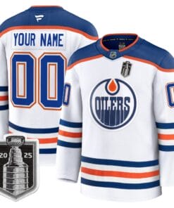 Alternative view of Edmonton Oilers 2025 Stanley Cup Final Premium Custom Jersey - All Stitched