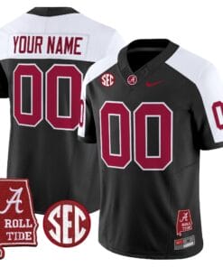 Custom Alabama Crimson Tide Jersey Throwback Vapor Limited - Alabama Map - All Stitched