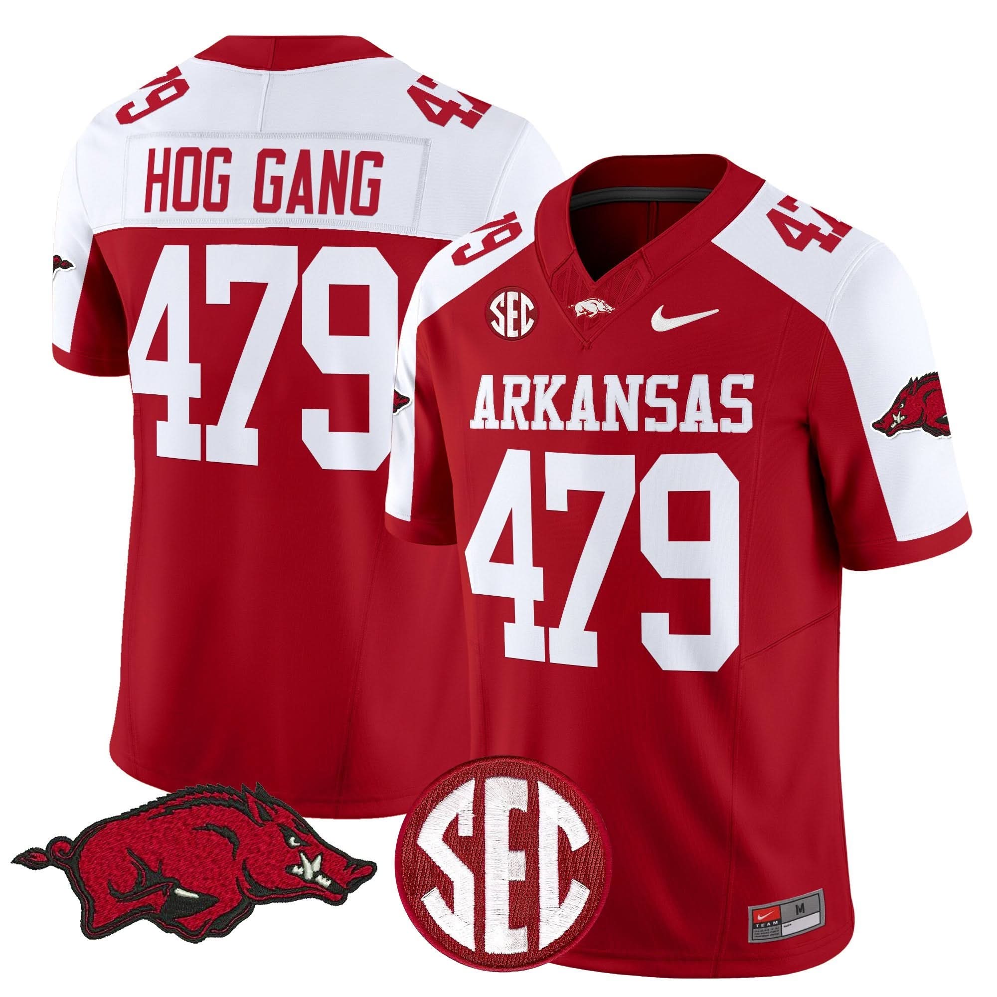Arkansas Razorbacks Vapor Limited Jersey - All Stitched - Image 22