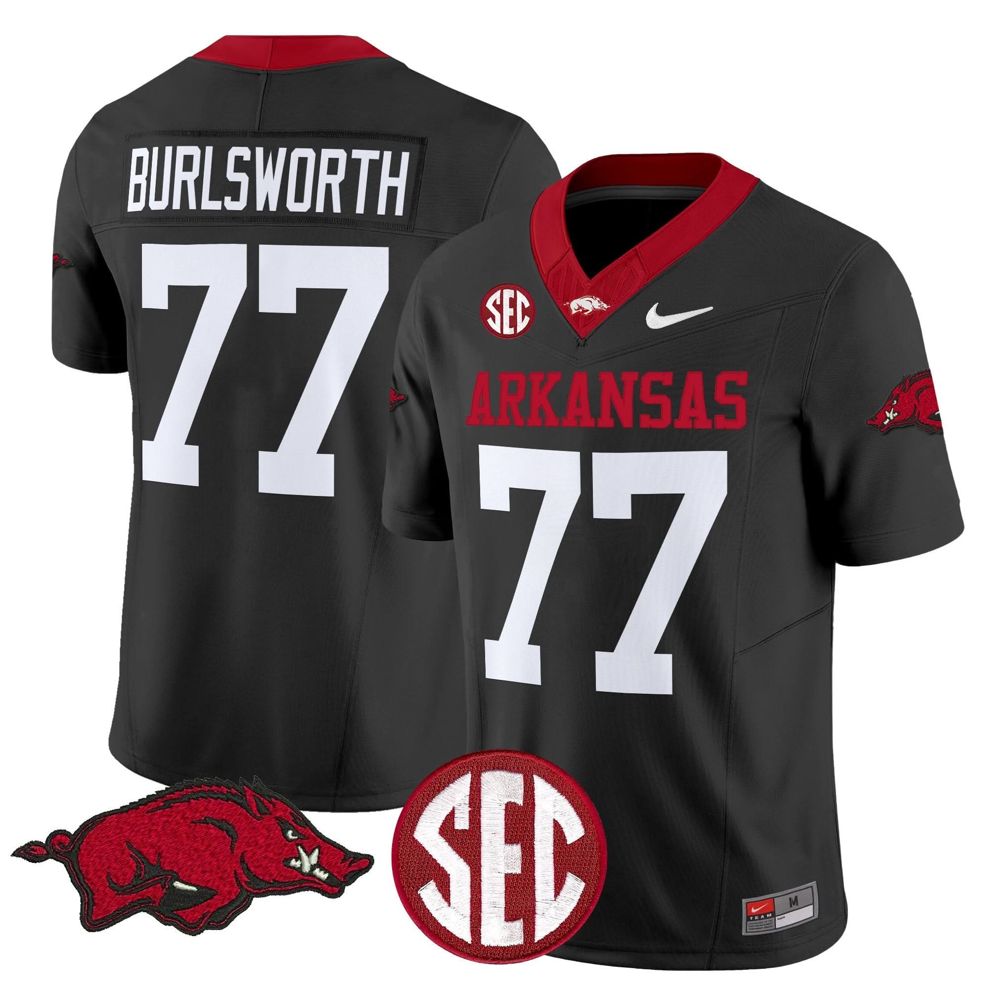 Arkansas Razorbacks Vapor Limited Jersey - All Stitched - Image 5