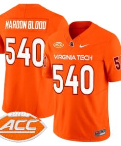 Alternative view of Virginia Tech Hokies 2025 Vapor Limited Jersey - All Stitched