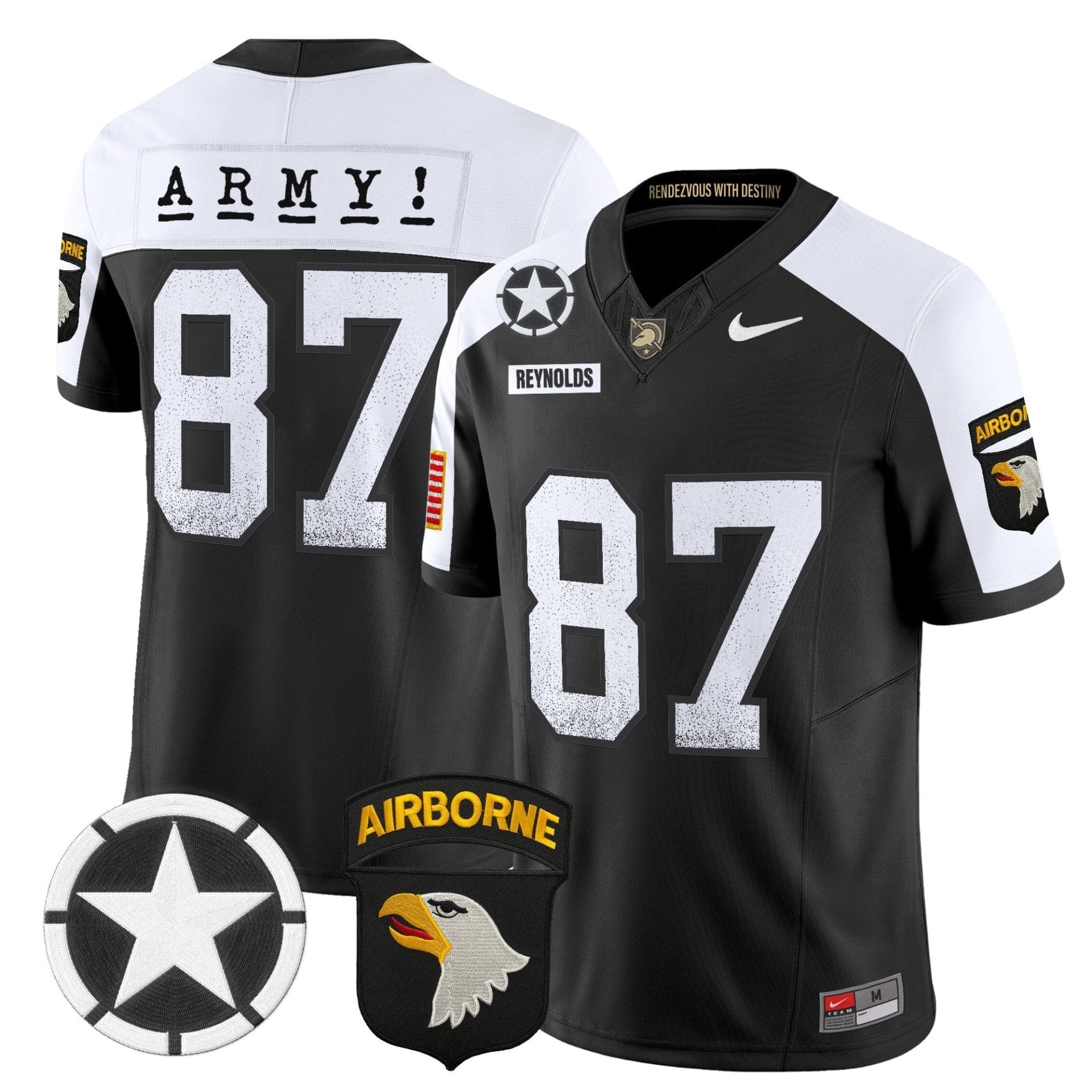 Army Black Knights 2025 Screaming Eagles Vapor Limited Jersey - All Stitched - Image 8