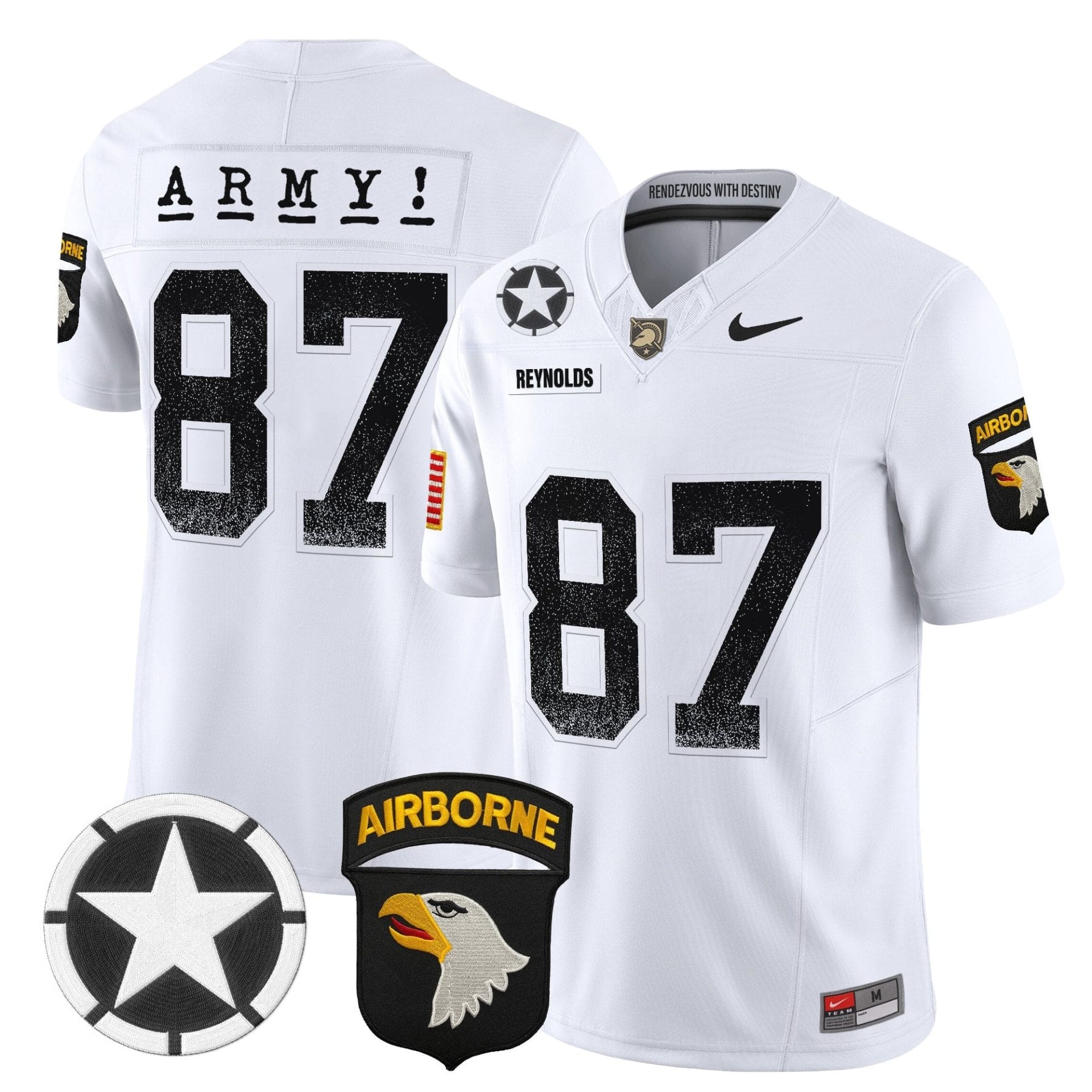 Army Black Knights 2025 Screaming Eagles Vapor Limited Jersey - All Stitched - Image 9