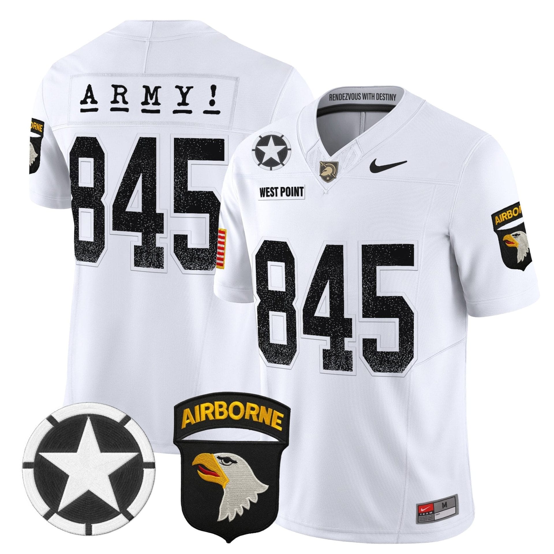 Army Black Knights 2025 Screaming Eagles Vapor Limited Jersey - All Stitched - Image 7