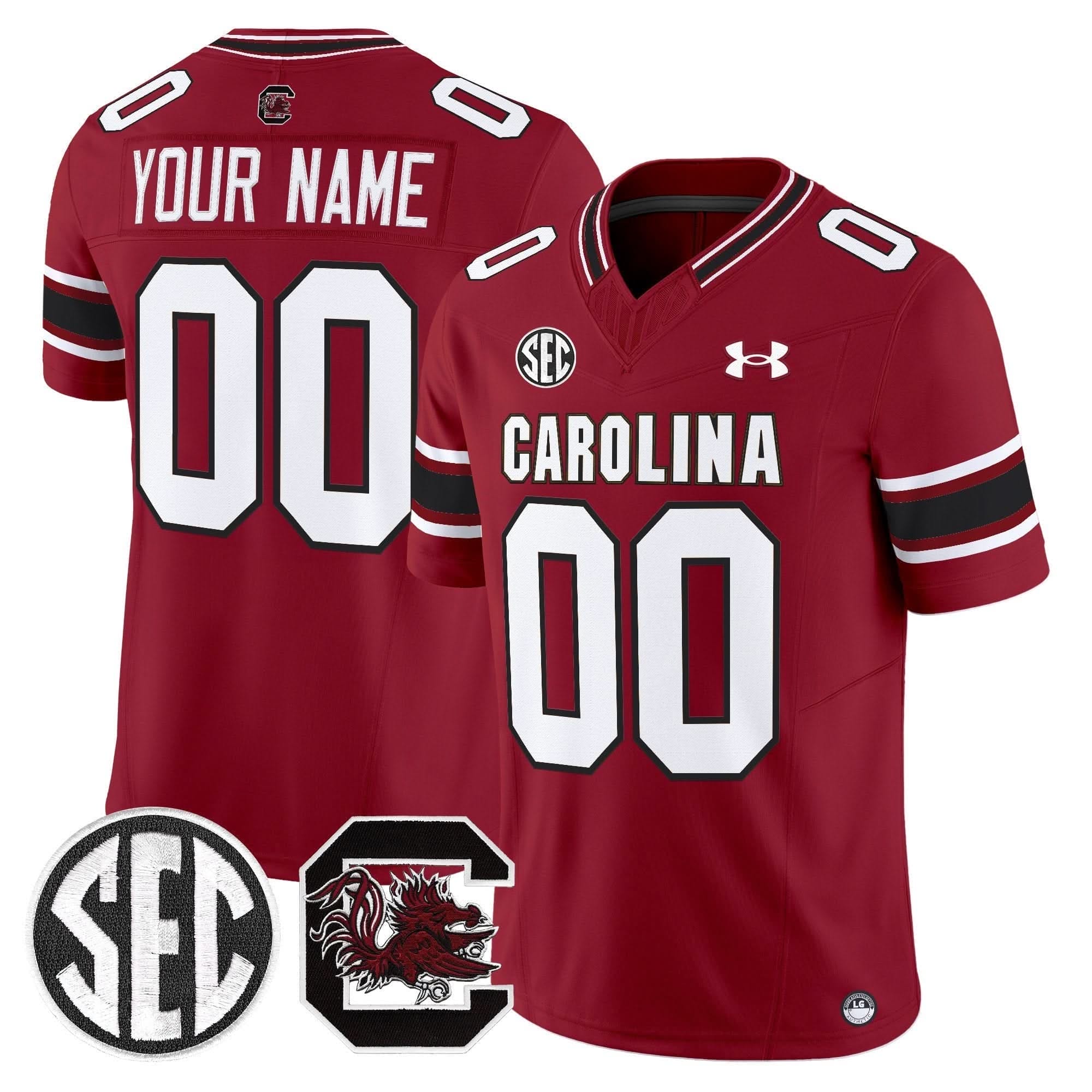 Custom South Carolina Gamecocks Jersey 2025 Vapor Limited - All Stitched