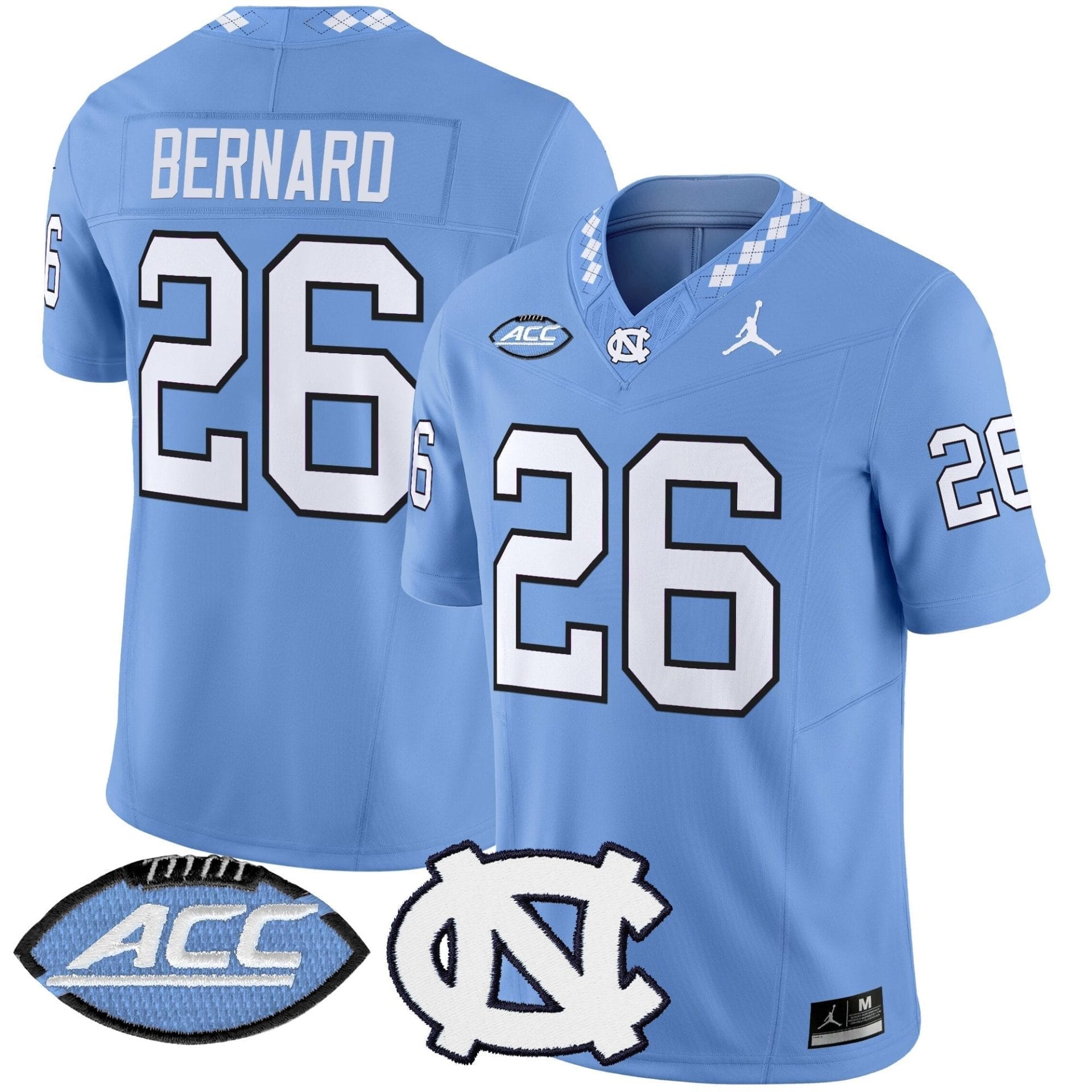 North Carolina Tar Heels 2025 Vapor Limited Jersey - All Stitched - Image 3