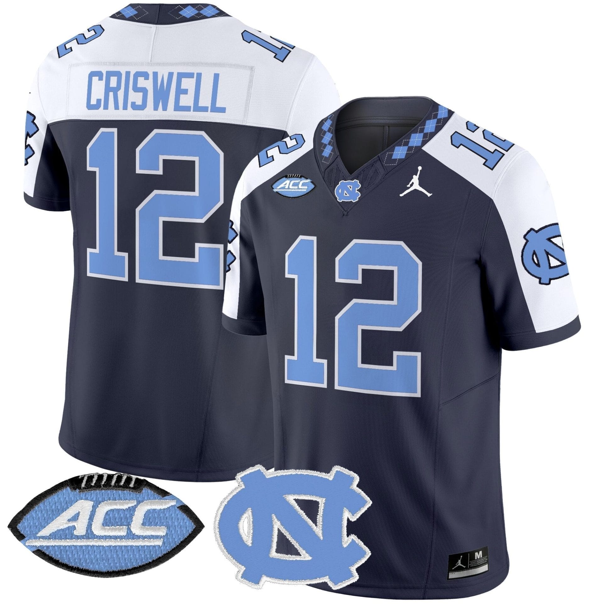 North Carolina Tar Heels 2025 Vapor Limited Jersey - All Stitched - Image 4