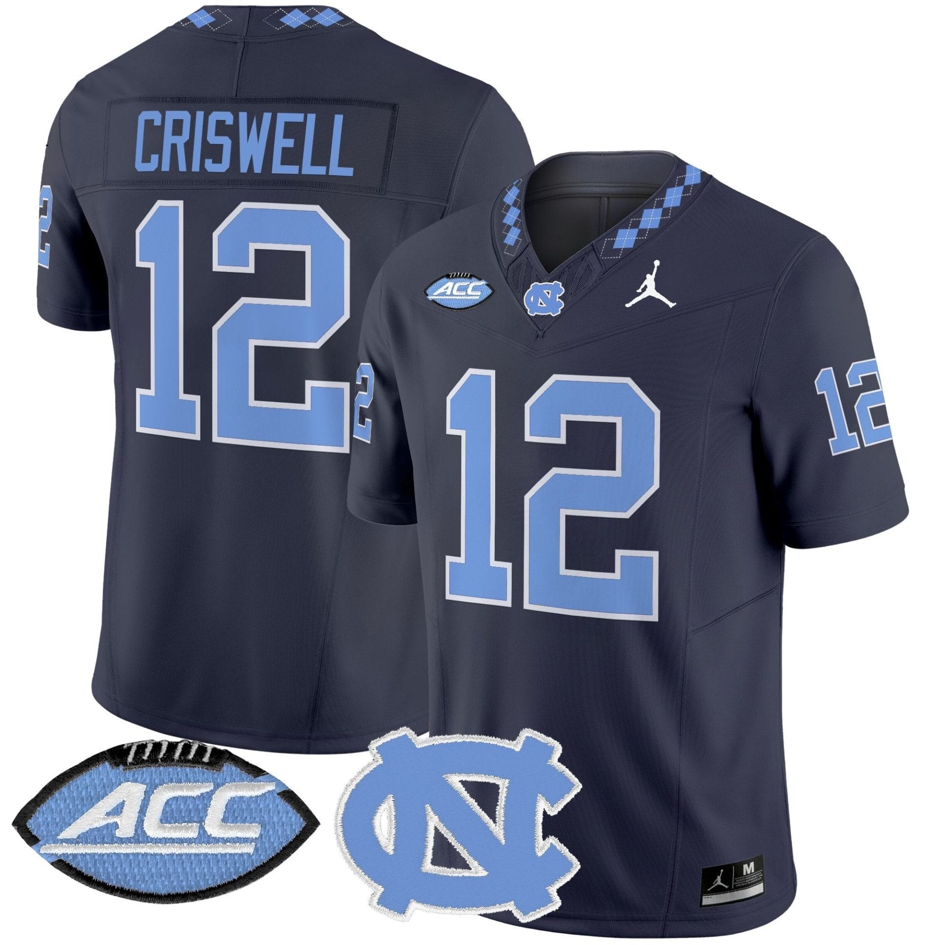 North Carolina Tar Heels 2025 Vapor Limited Jersey - All Stitched - Image 6