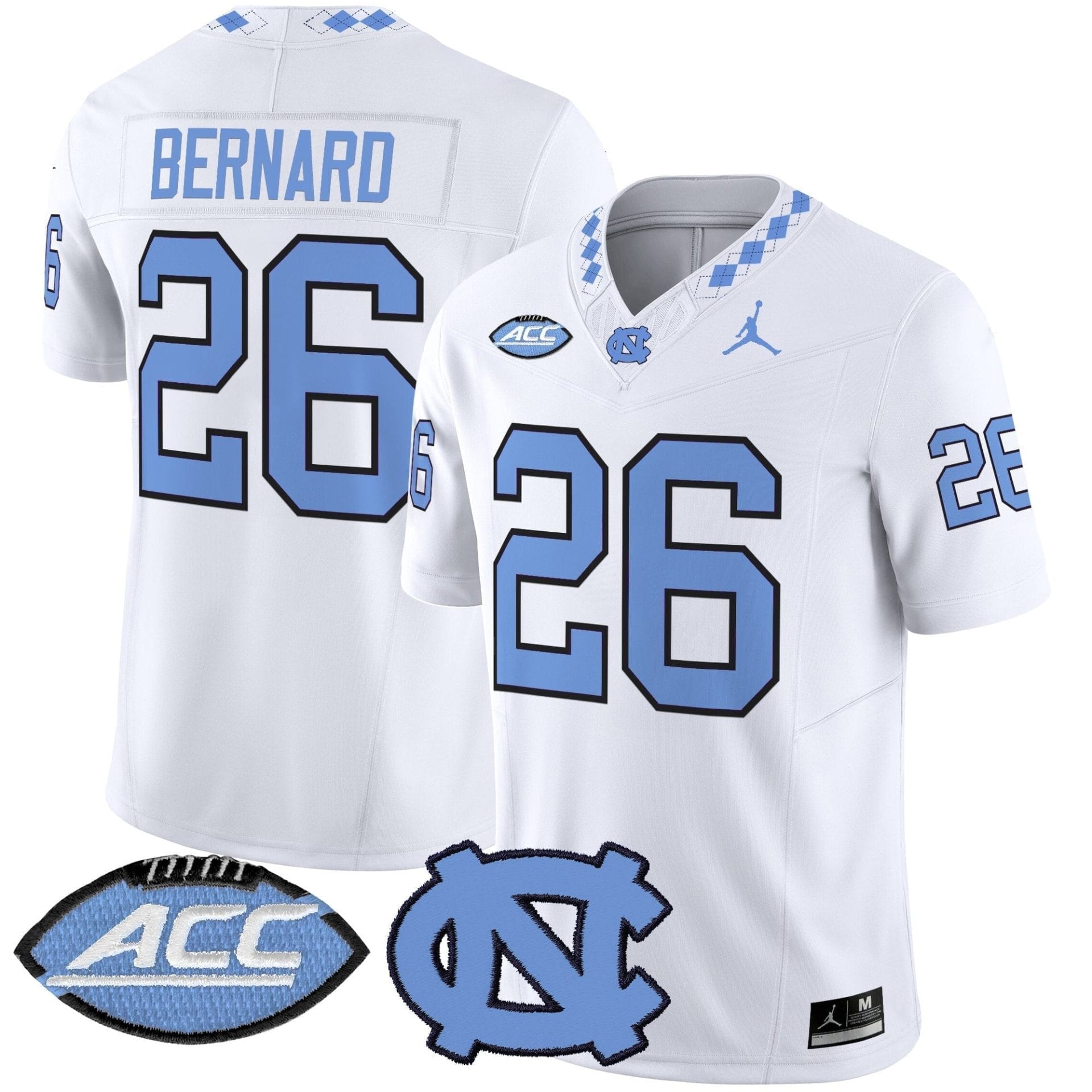 North Carolina Tar Heels 2025 Vapor Limited Jersey - All Stitched - Image 27