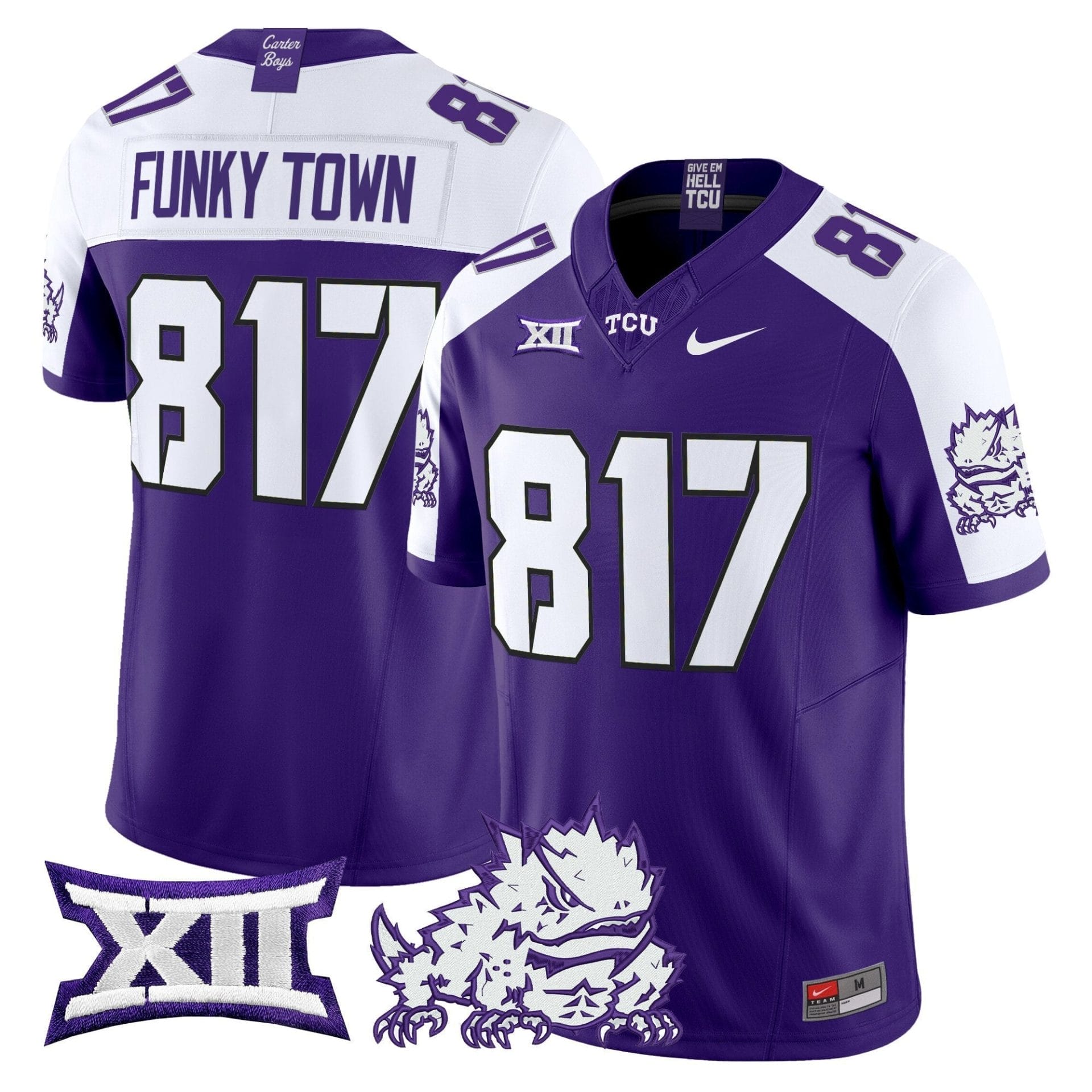 TCU Horned Frogs 2025 Vapor Limited Jersey - All stitched - Image 4