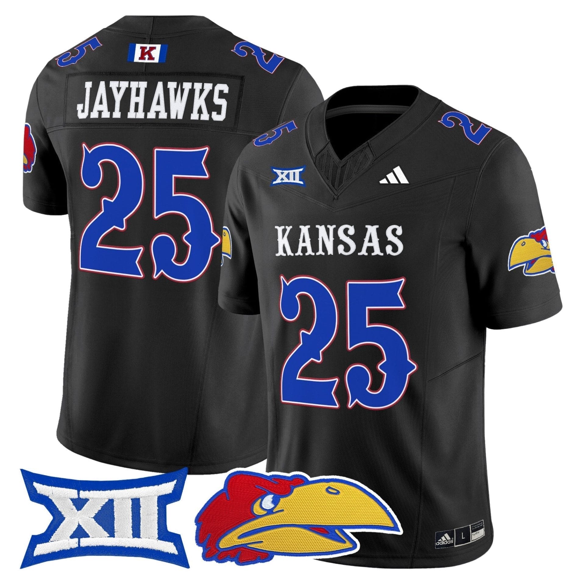Kansas Jayhawks 2025 Vapor Limited Jersey - All Stitched - Image 42