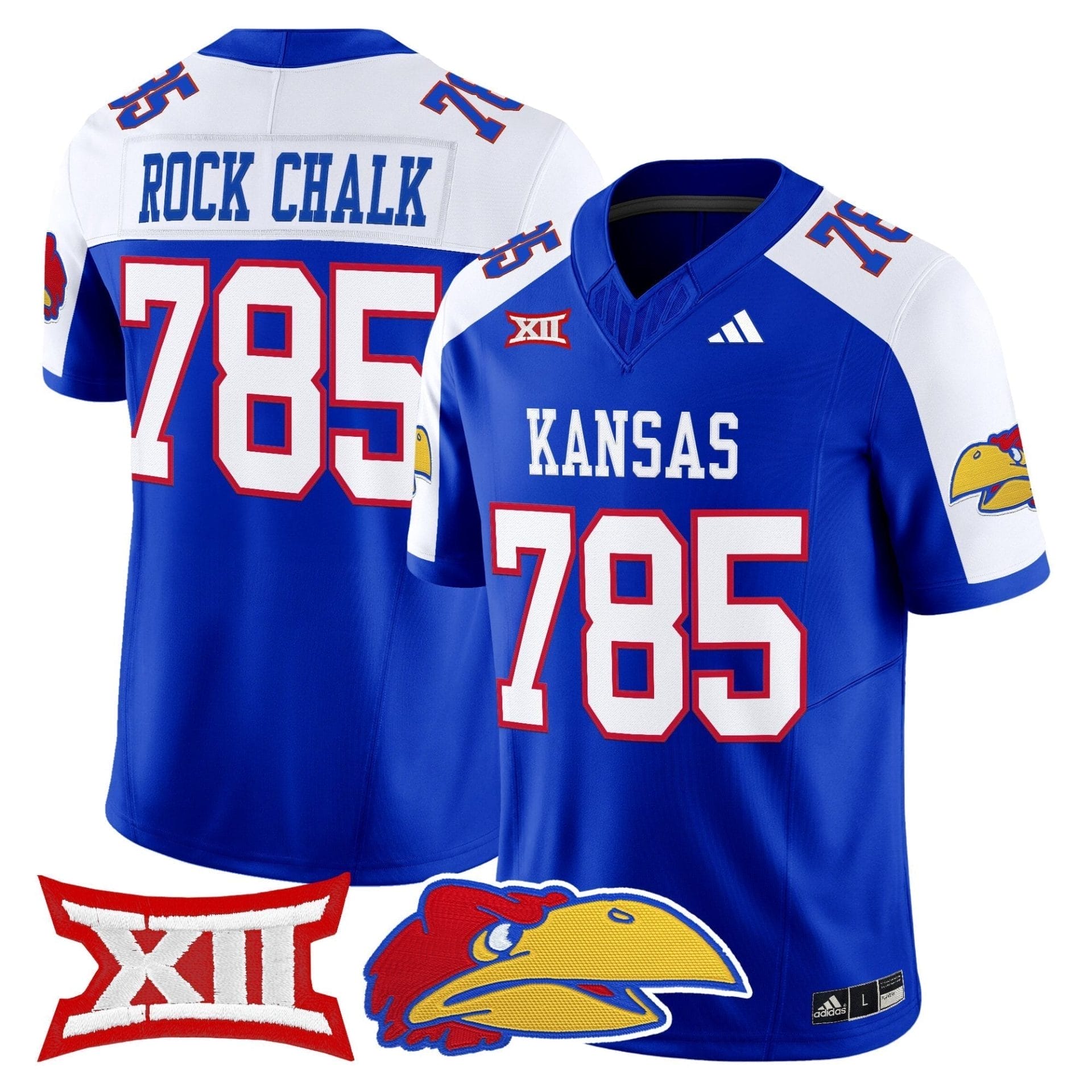 Kansas Jayhawks 2025 Vapor Limited Jersey - All Stitched - Image 14