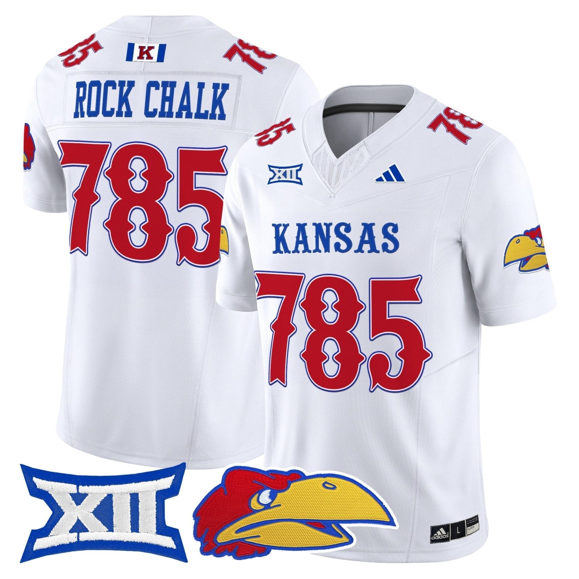 Kansas Jayhawks 2025 Vapor Limited Jersey - All Stitched - Image 34