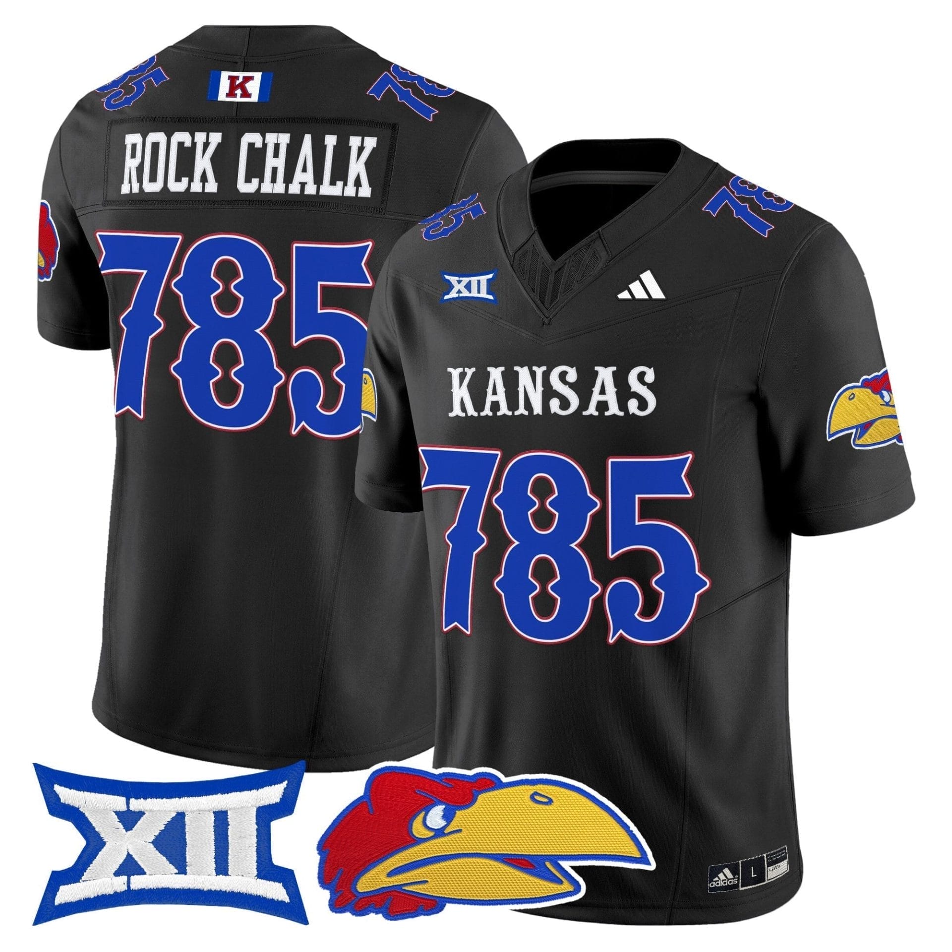 Kansas Jayhawks 2025 Vapor Limited Jersey - All Stitched - Image 4