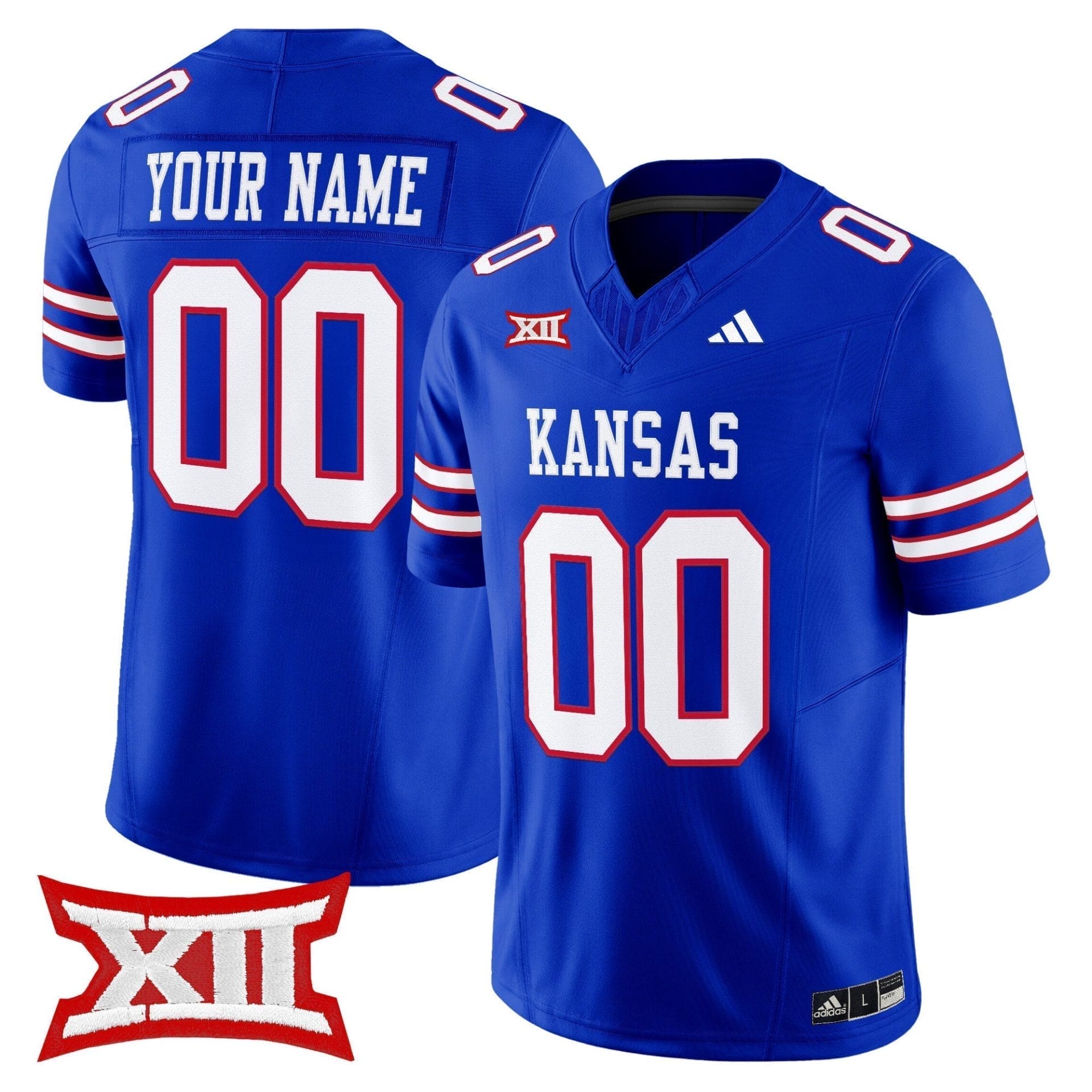 Custom Kansas Jayhawks Jersey Name, Number 2025 Vapor Limited All Stitched - Image 4