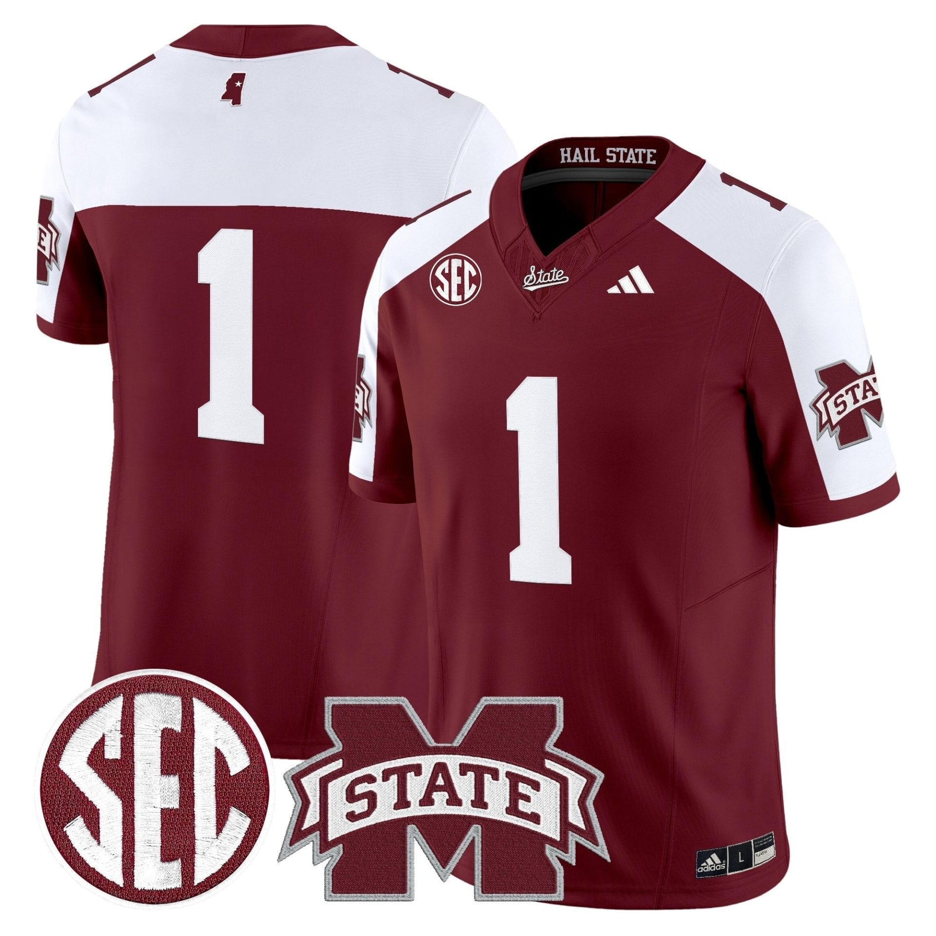 Mississippi State Bulldogs 'Dark Mode' Vapor Limited Jersey - All Stitched - Image 22