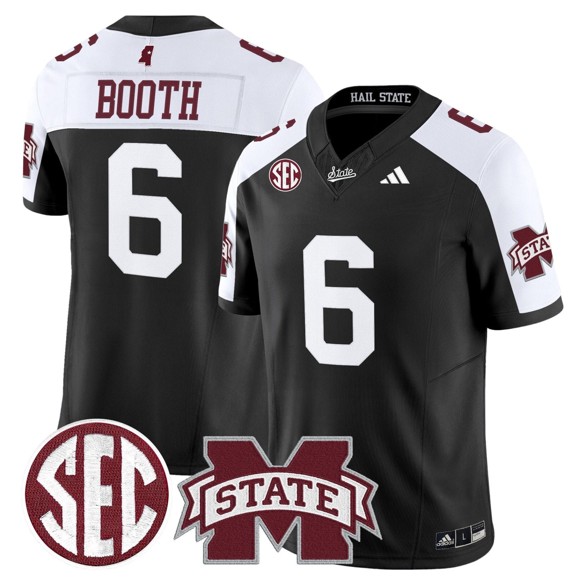 Mississippi State Bulldogs 'Dark Mode' Vapor Limited Jersey - All Stitched - Image 5