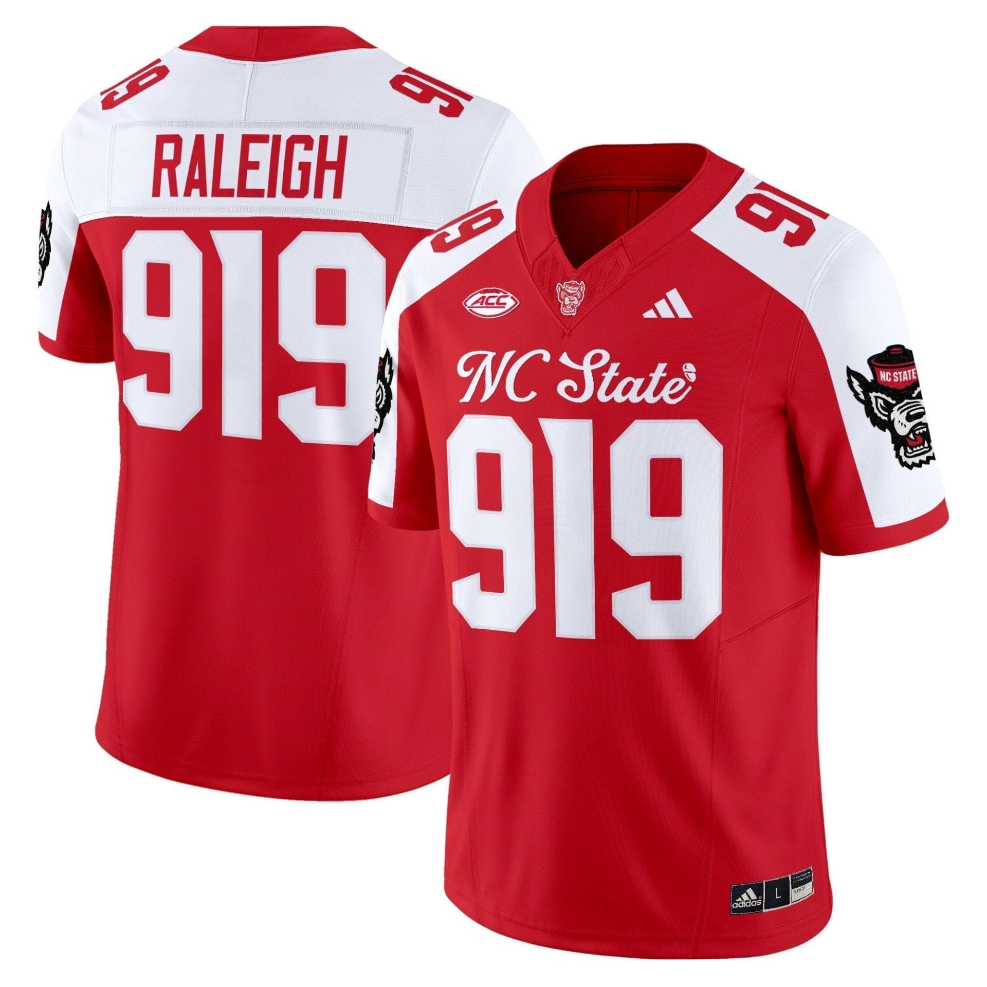 NC State Wolfpack 'City of Oaks' Vapor Limited Jersey - All Stitched - Image 3