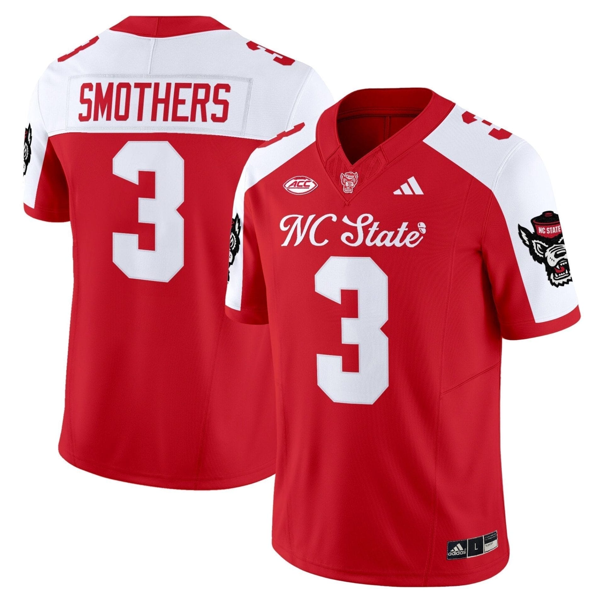 NC State Wolfpack 'City of Oaks' Vapor Limited Jersey - All Stitched - Image 5