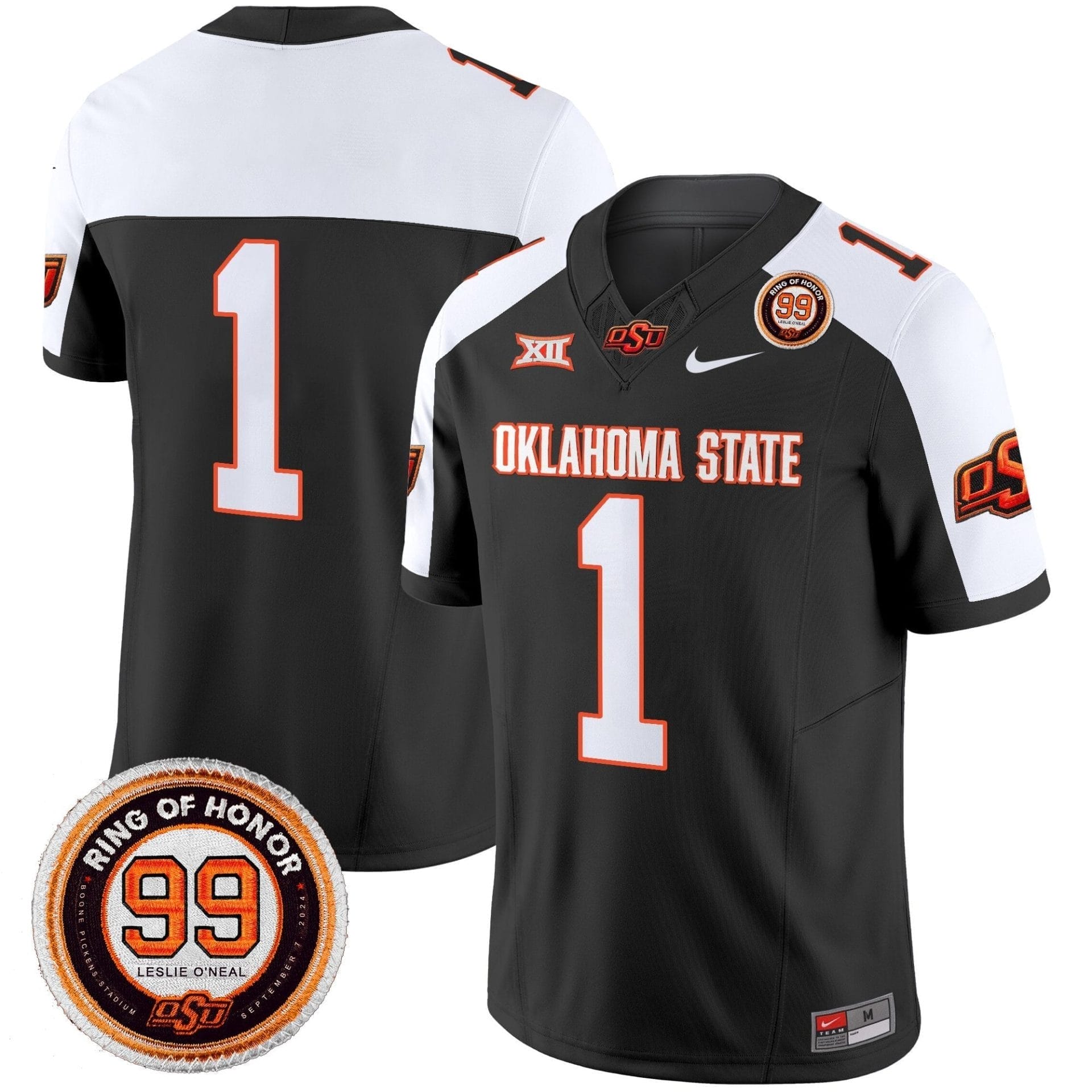 Oklahoma State Cowboys 2025 Vapor Limited Jersey - Leslie O'neal Patch - All Stitched - Image 35